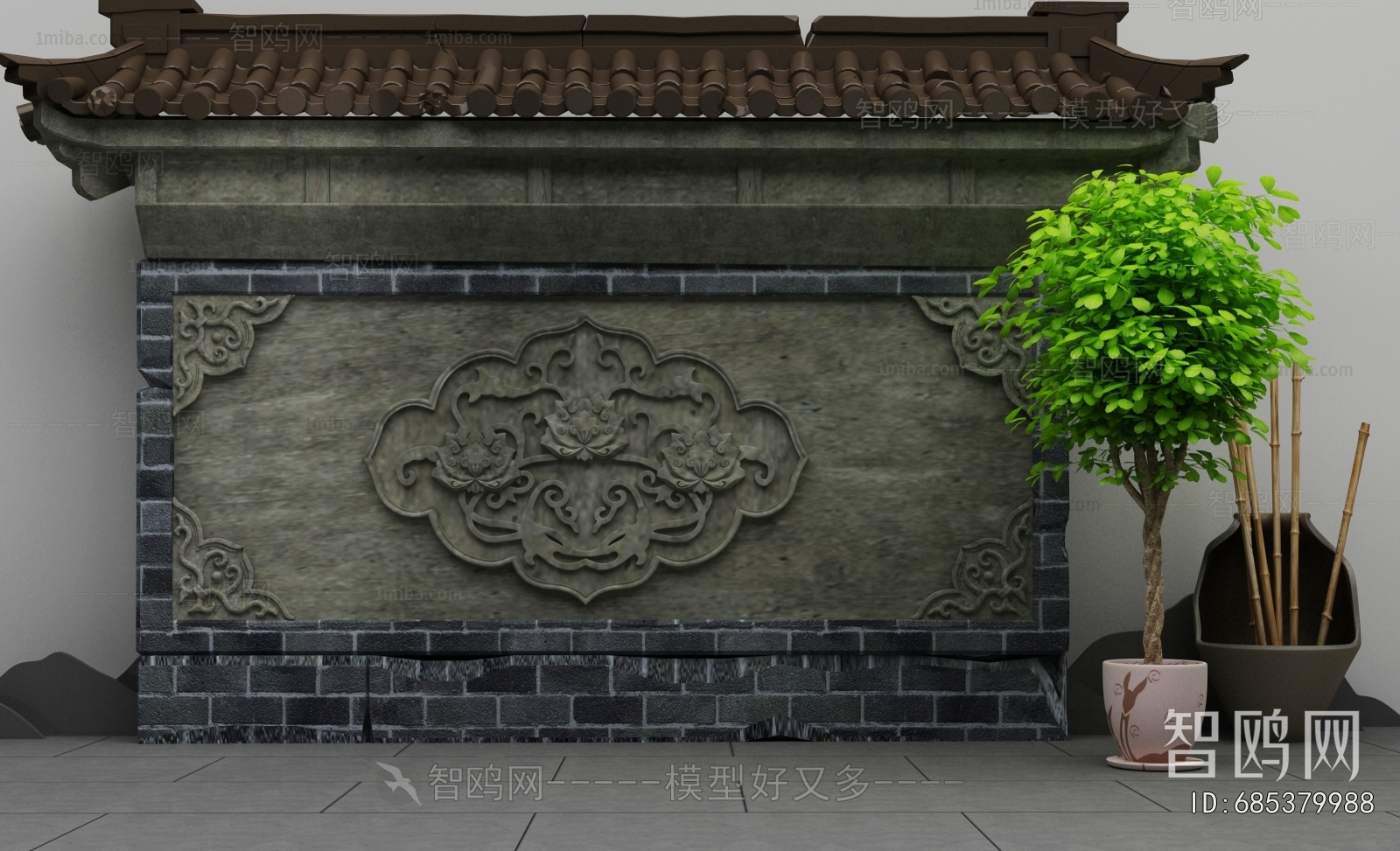 Chinese Style Landscape Wall