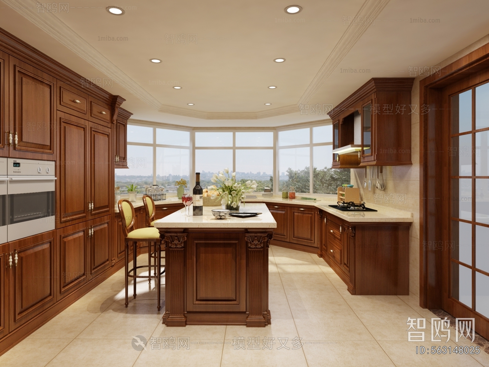 American Style Open Kitchen