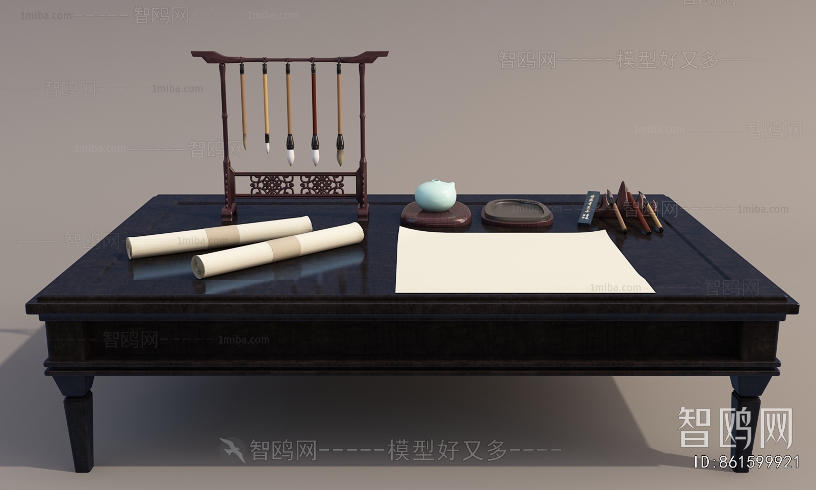 Chinese Style Computer Desk And Chair