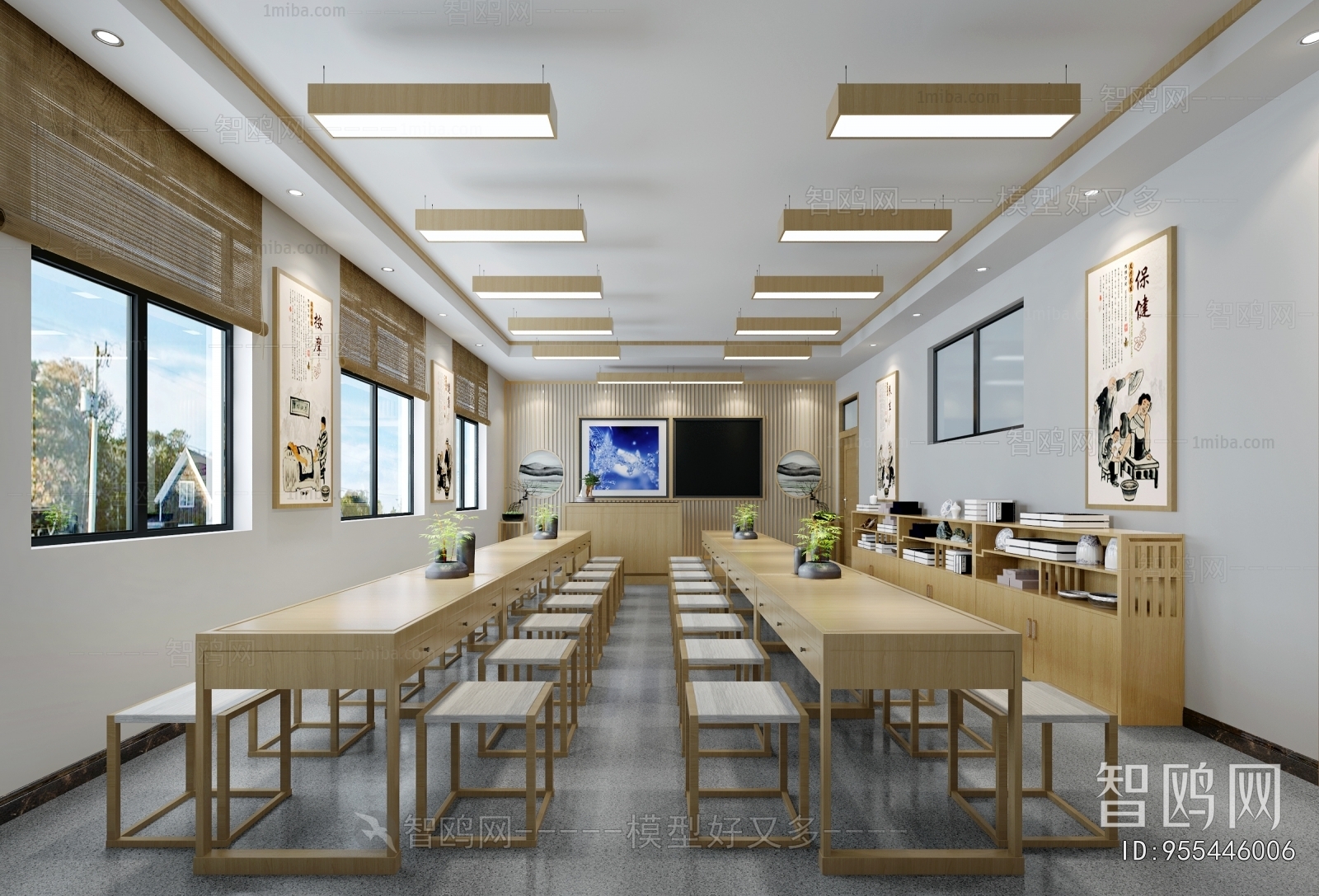 New Chinese Style School Classrooms