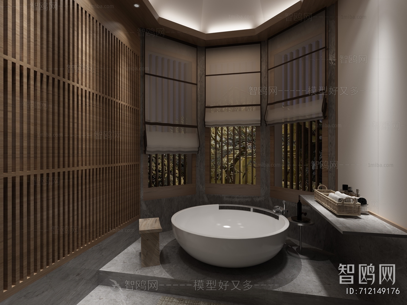 New Chinese Style Bathroom