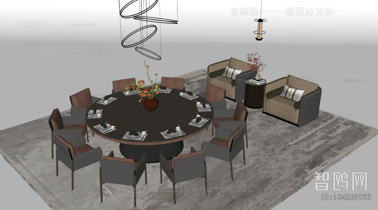 New Chinese Style Dining Table And Chairs