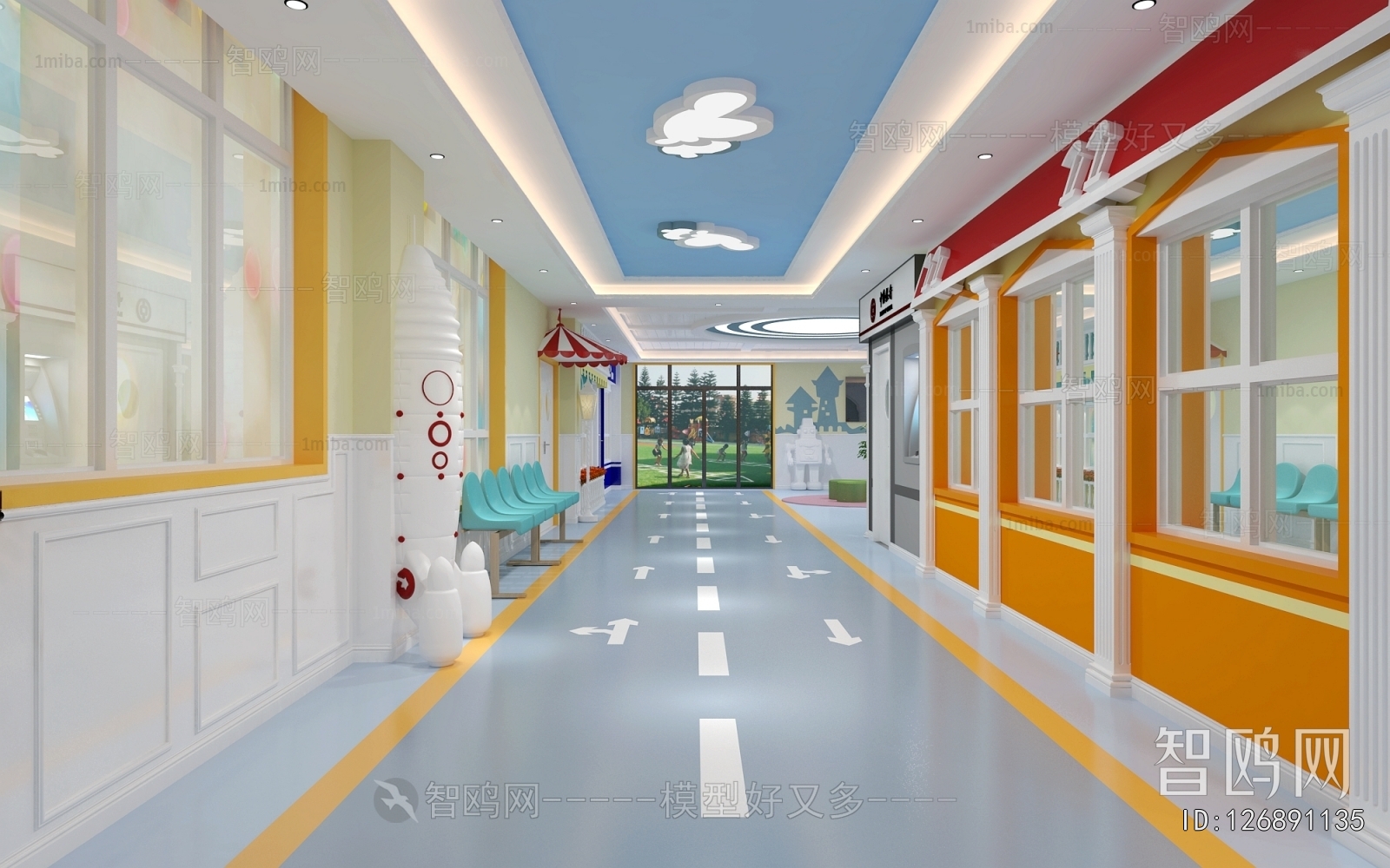 Modern Kindergarten Hall