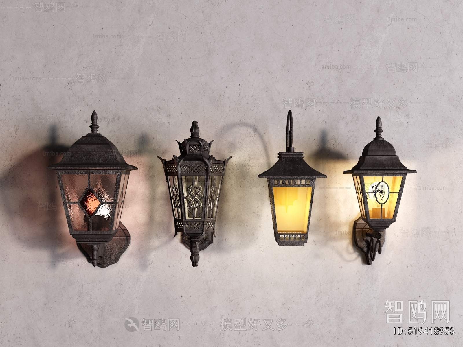 European Style Retro Style Wall Lamp