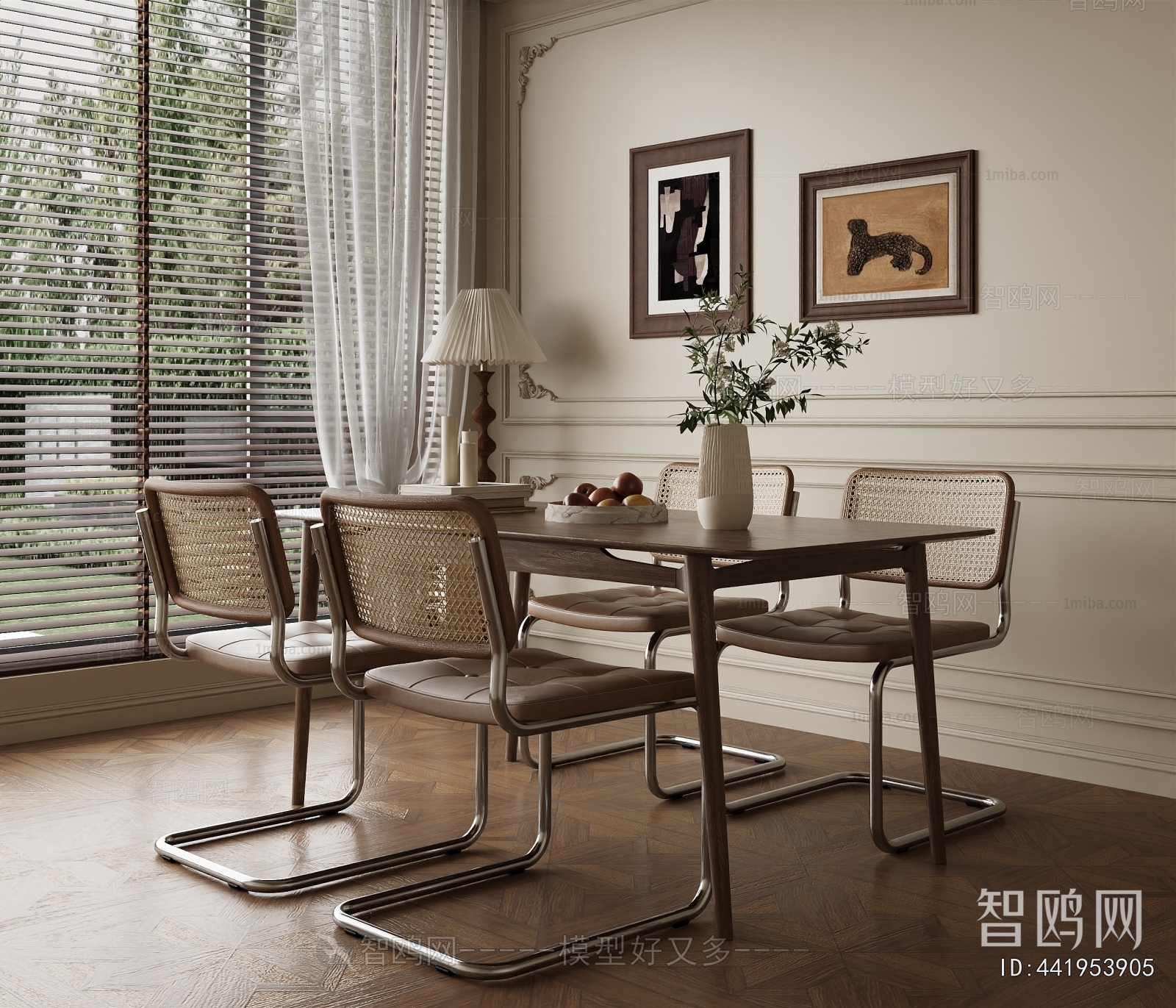 Wabi-sabi Style Dining Table And Chairs