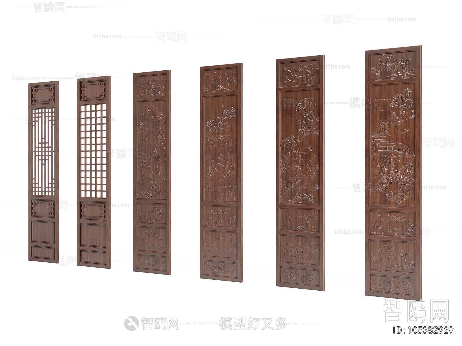 New Chinese Style Wooden Screen Partition