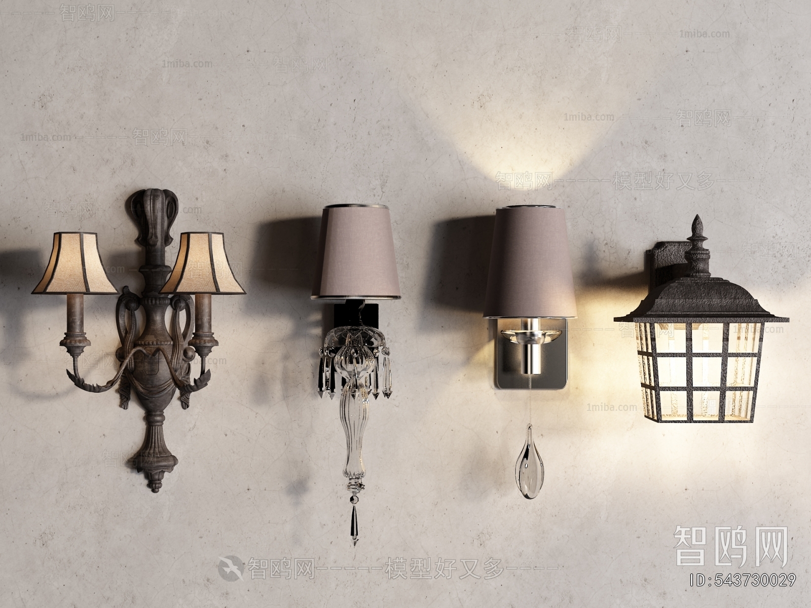 European Style Retro Style Wall Lamp