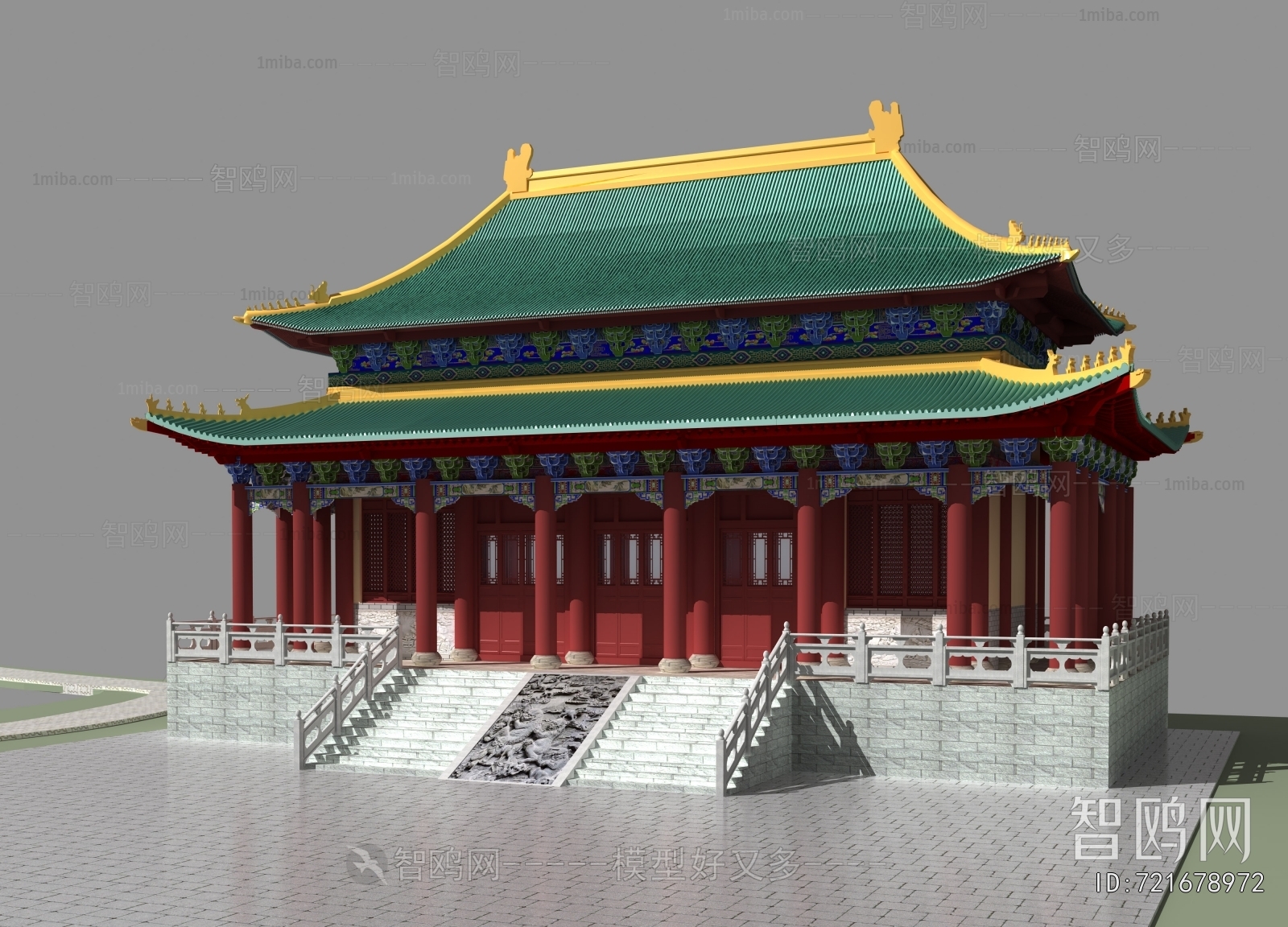 Chinese Style Ancient Architectural Buildings