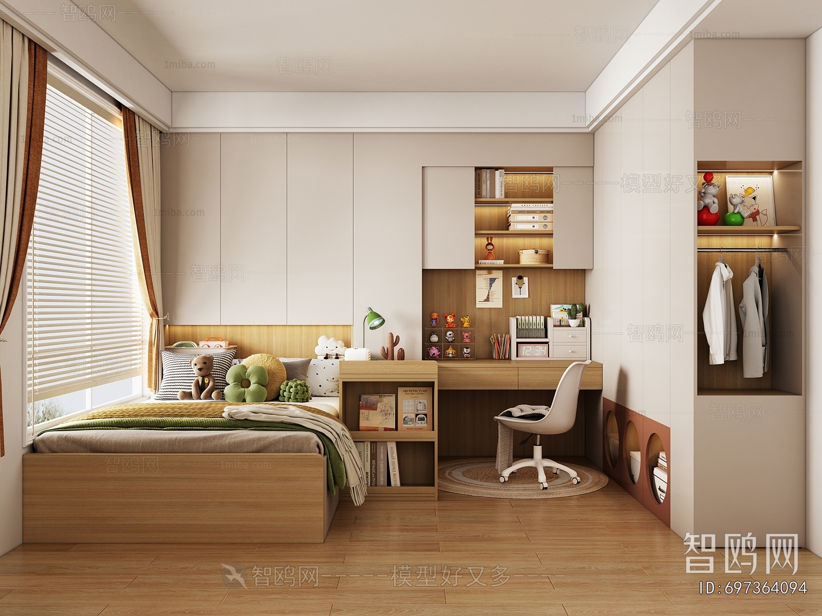 Modern Boy's Room And Son's Room