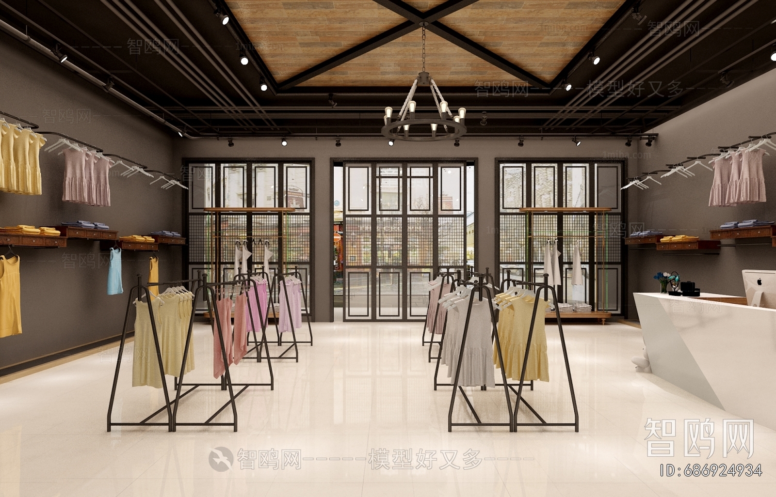 Industrial Style Clothing Store