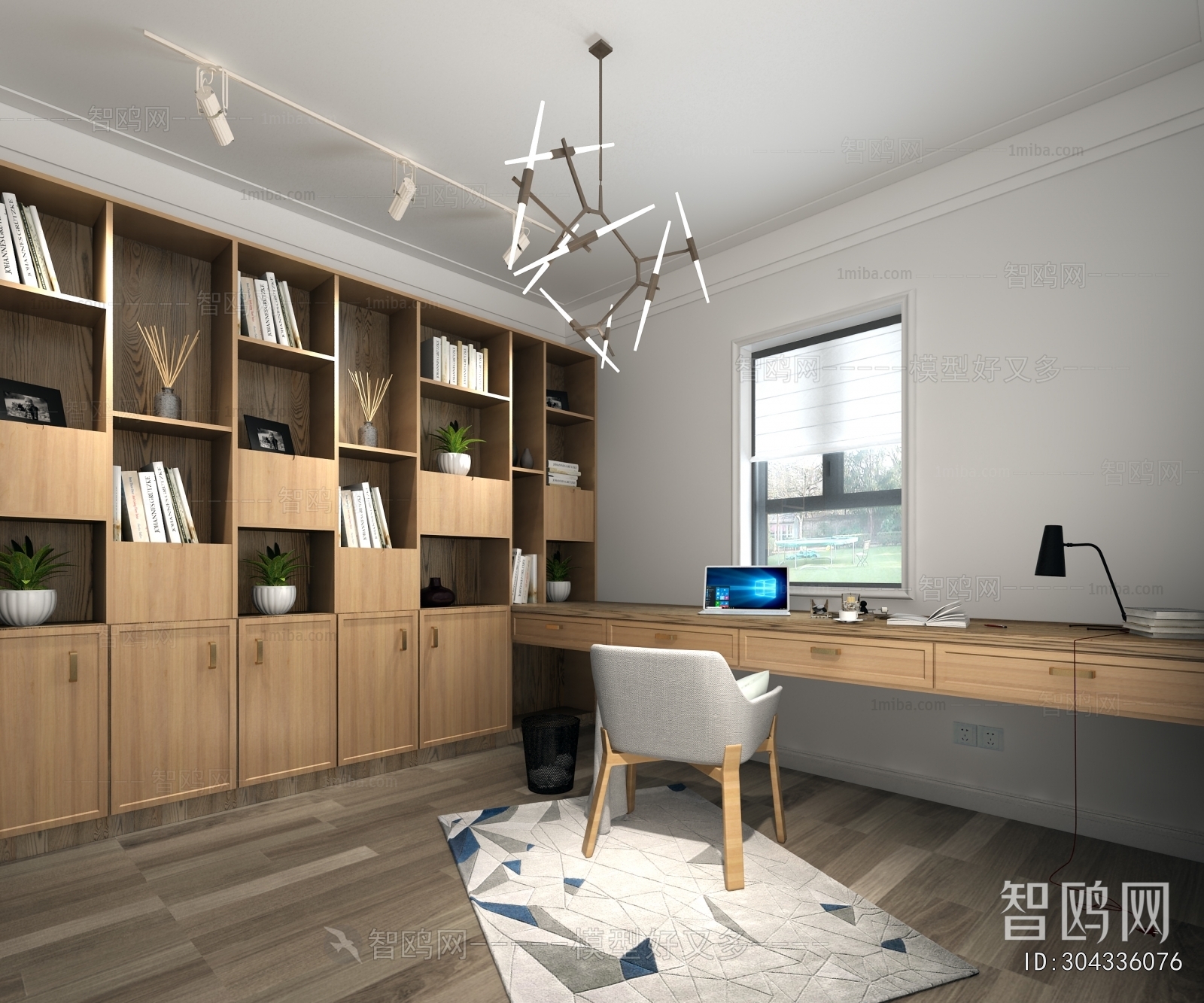 Nordic Style Study Space