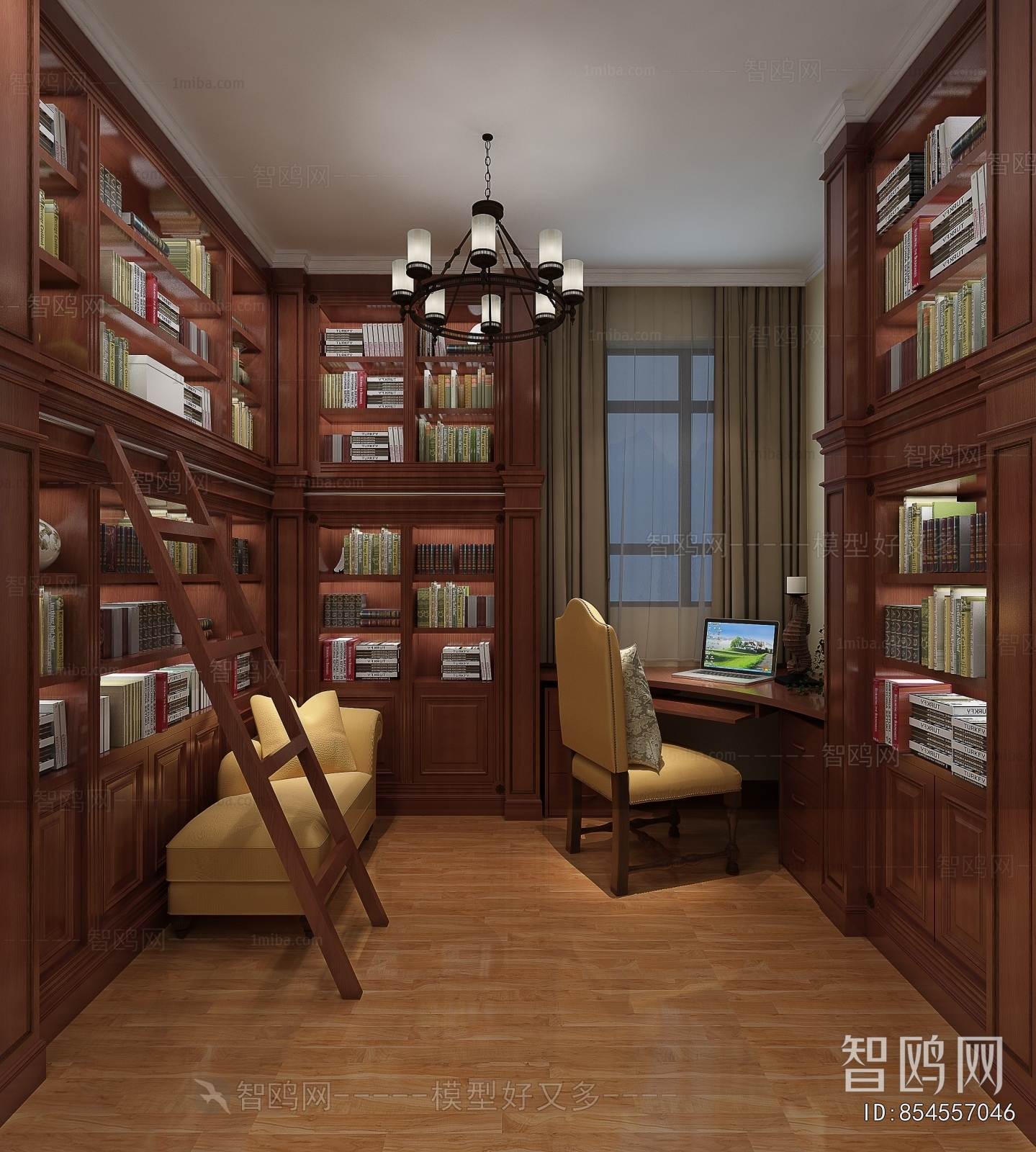 New Chinese Style Study Space