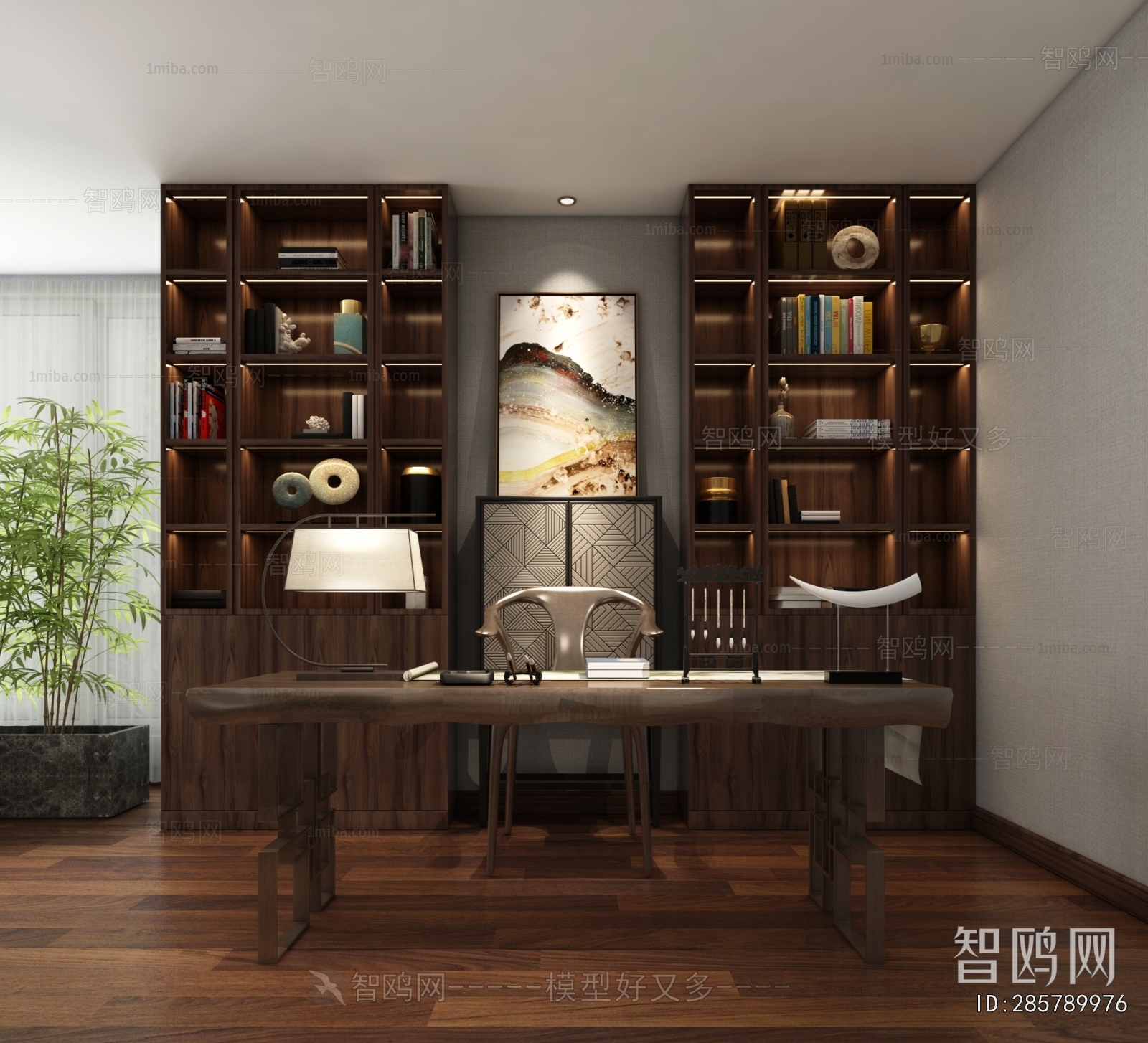 New Chinese Style Study Space