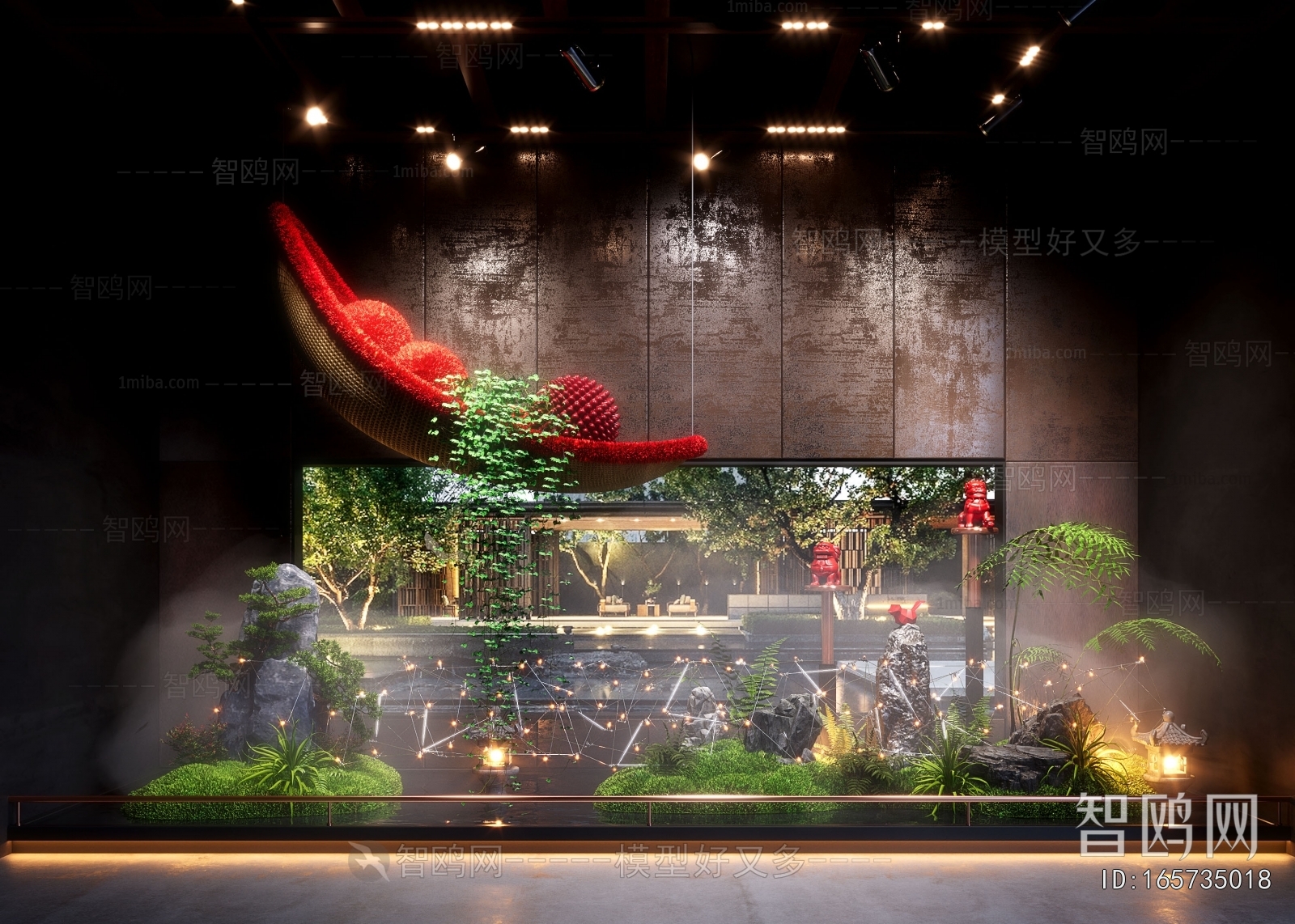 New Chinese Style Plant Landscaping