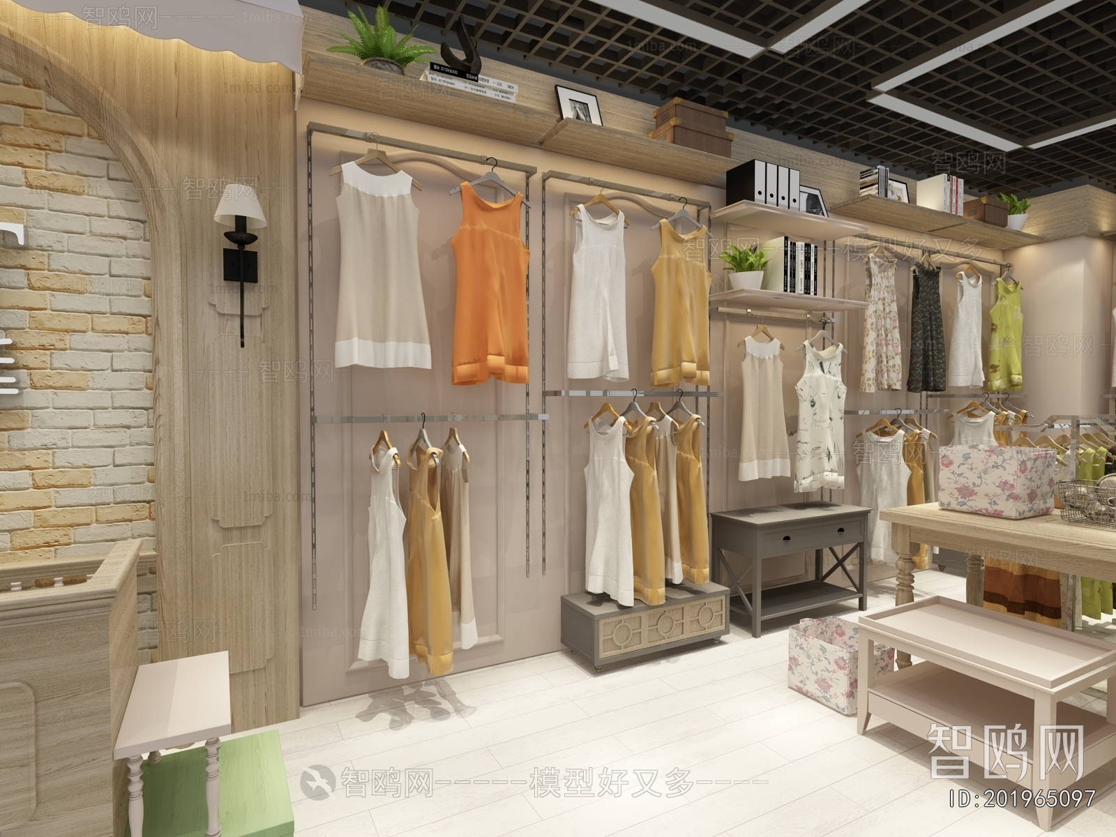 Simple European Style Clothing Store