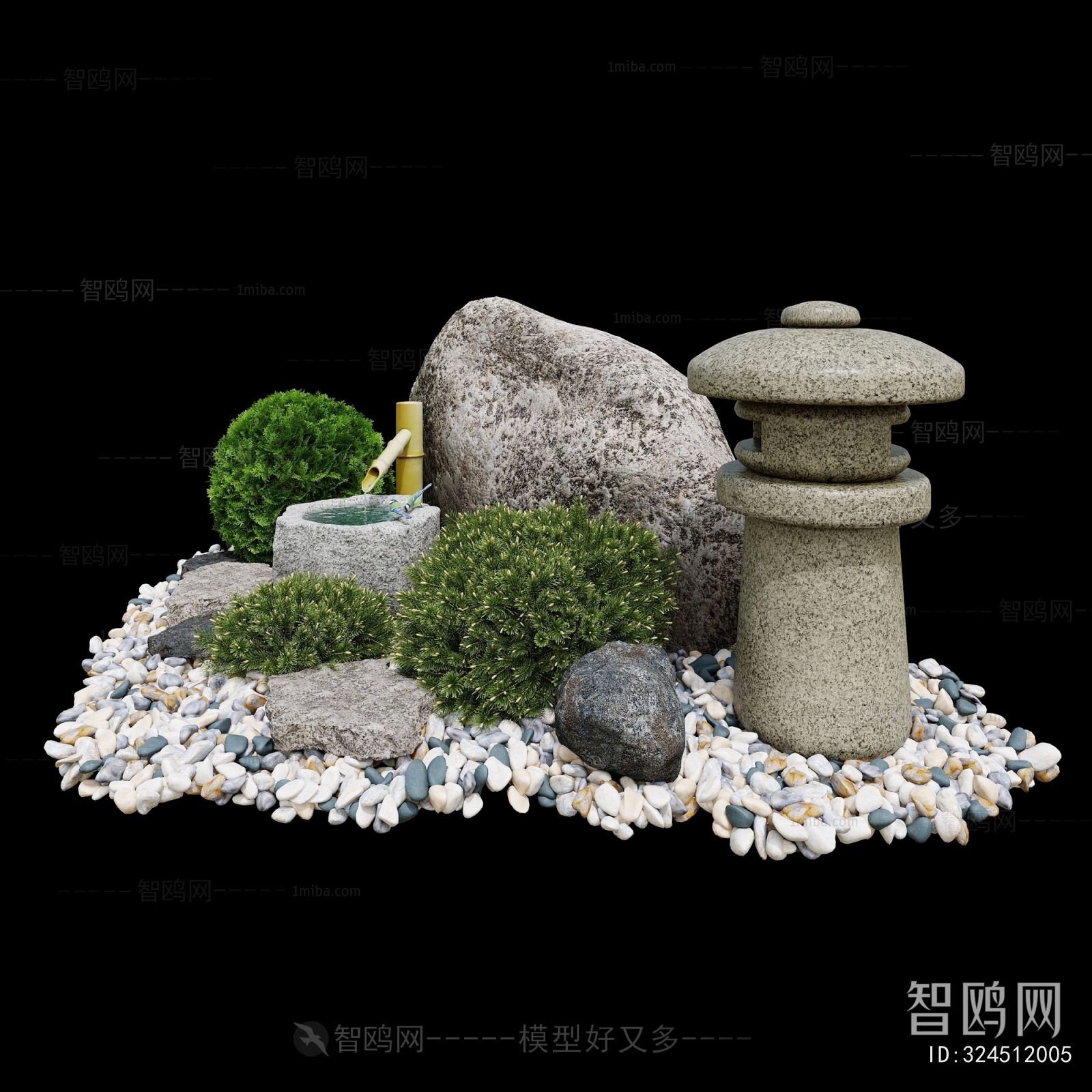 New Chinese Style Rockery Waterscape