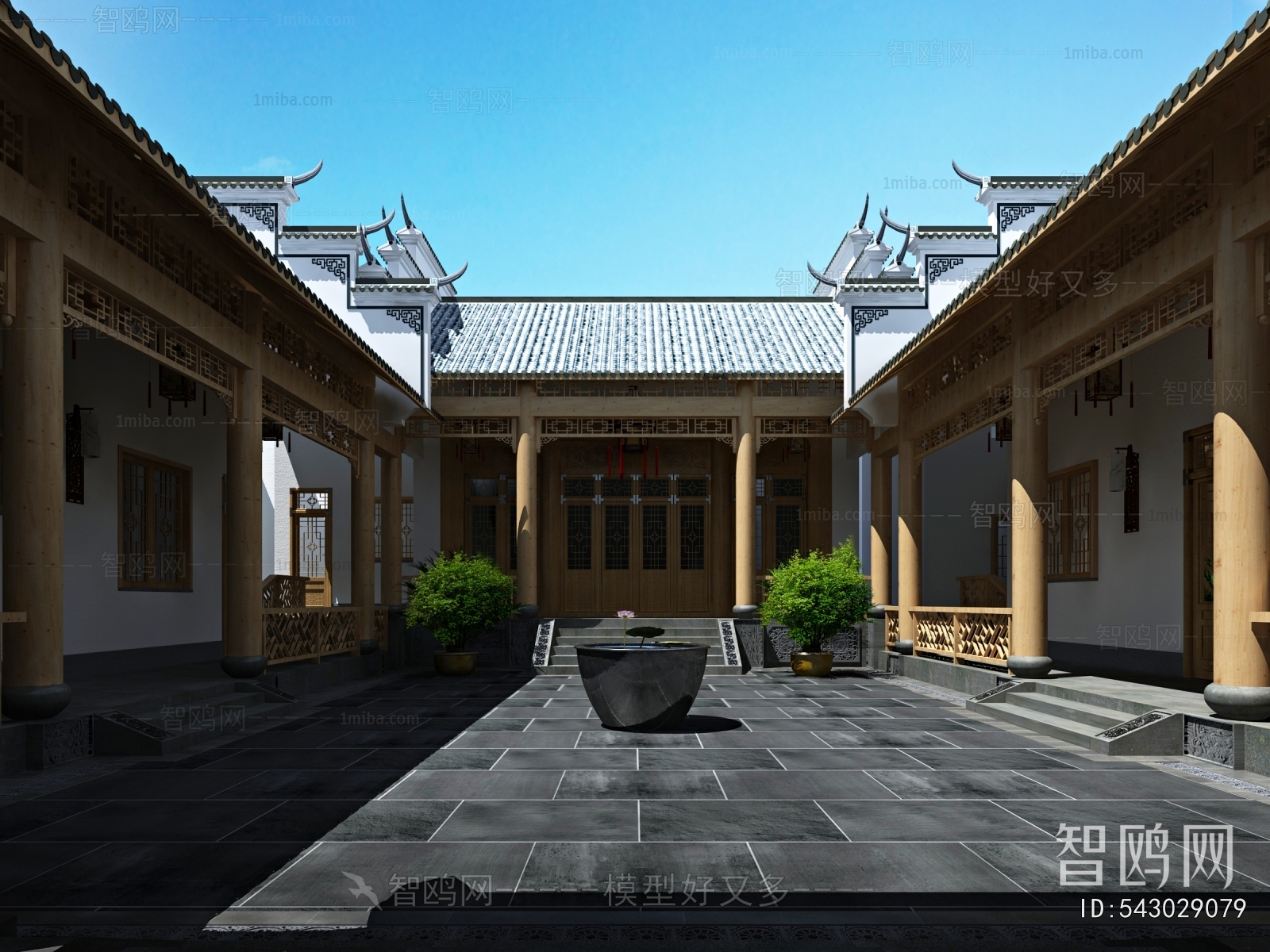 New Chinese Style Courtyard/landscape