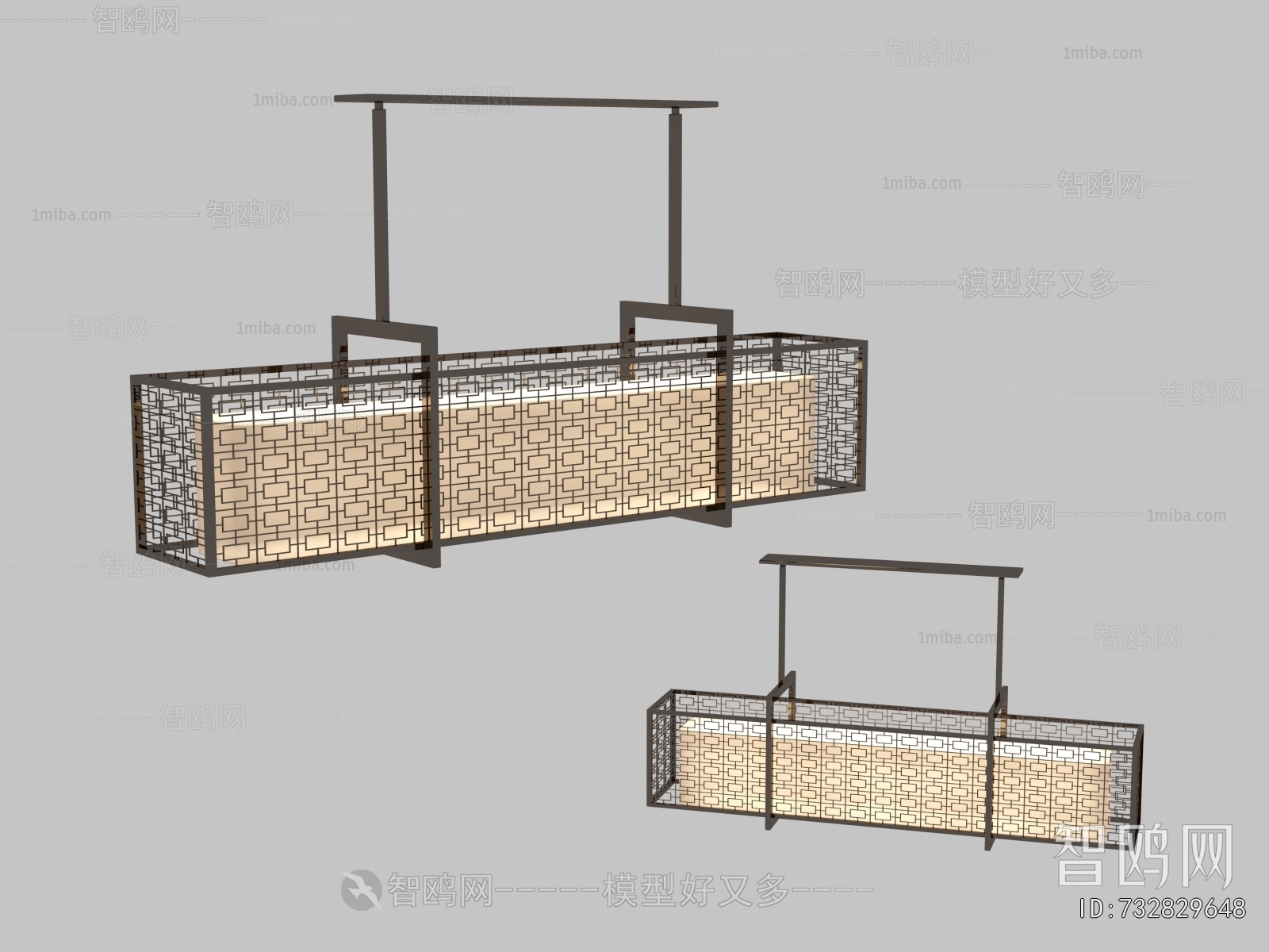 新中式长吊灯