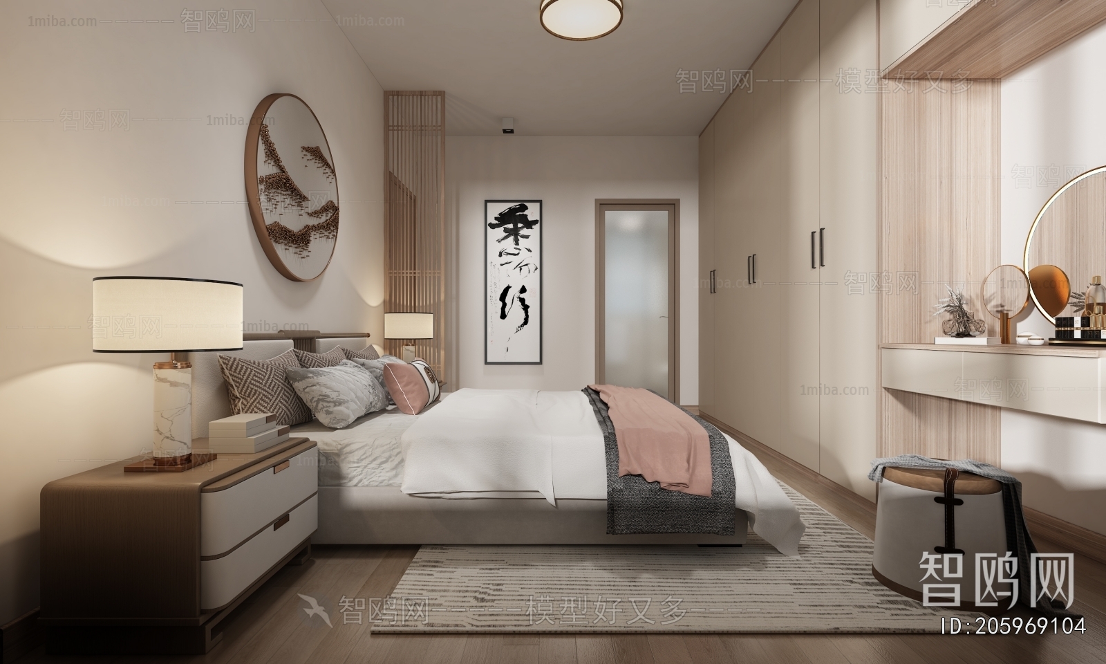 New Chinese Style Bedroom