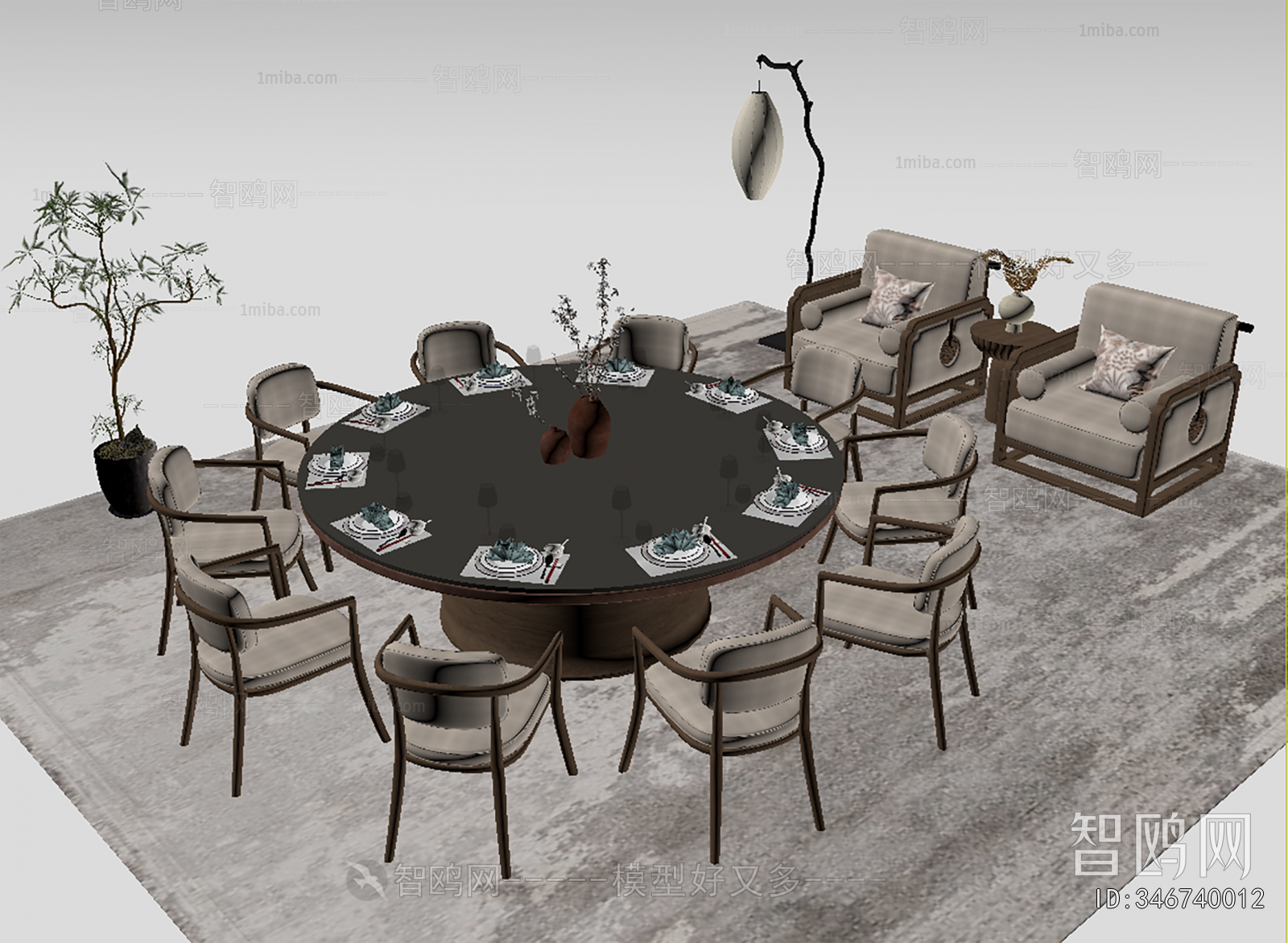 New Chinese Style Dining Table And Chairs