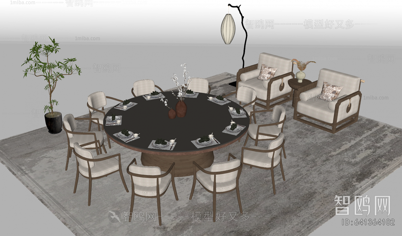 New Chinese Style Dining Table And Chairs