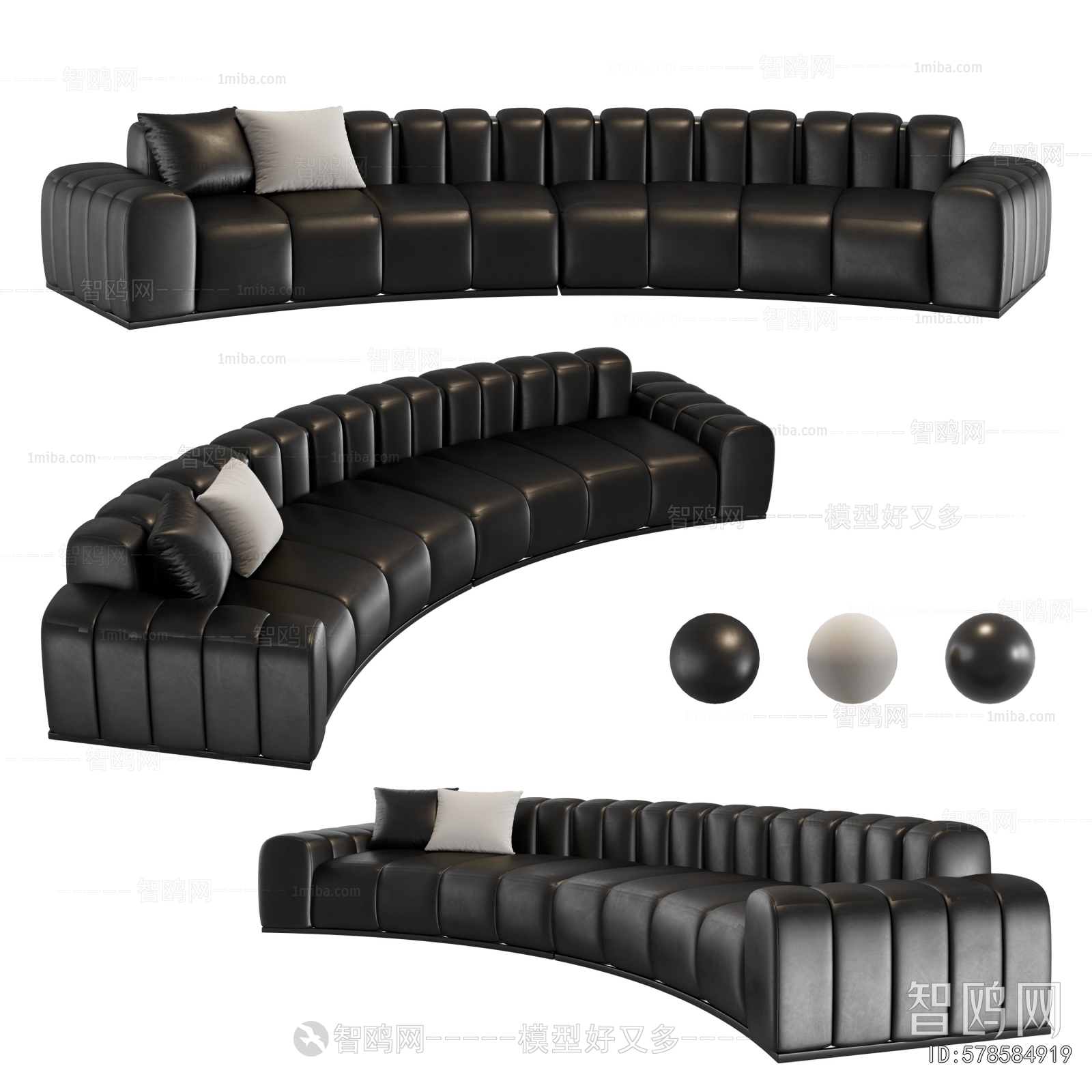 Modern Curved Sofa