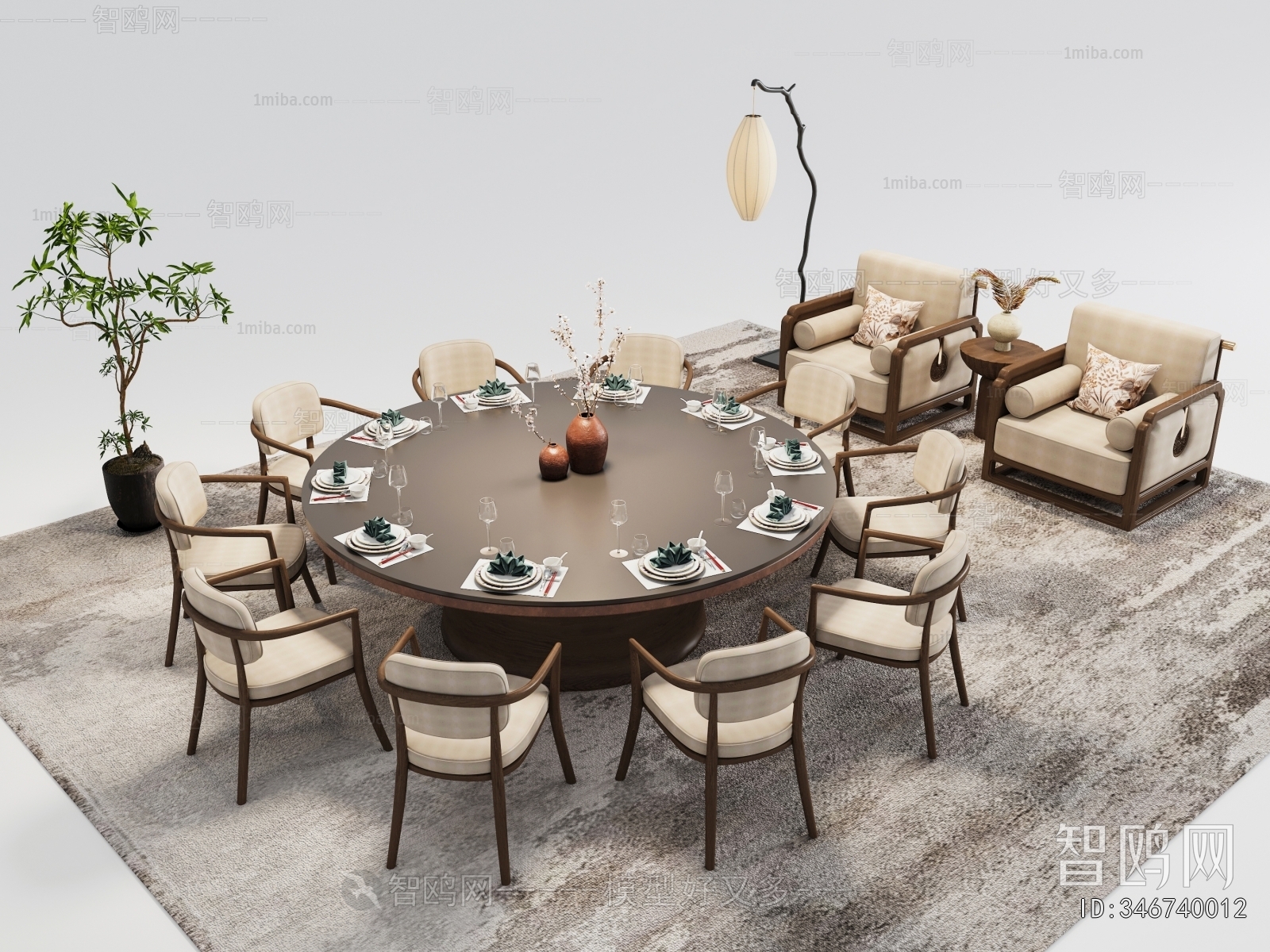 New Chinese Style Dining Table And Chairs