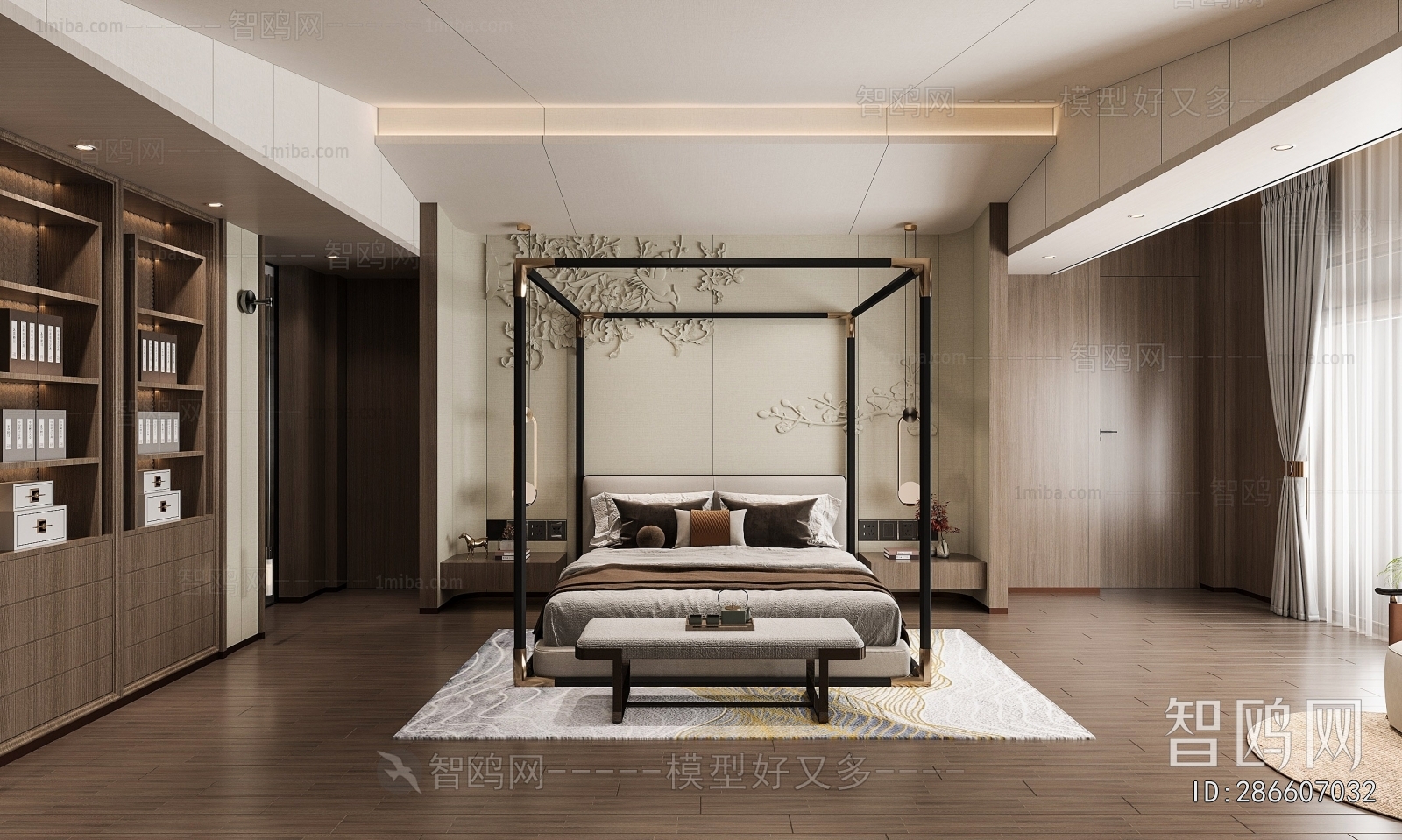 New Chinese Style Bedroom