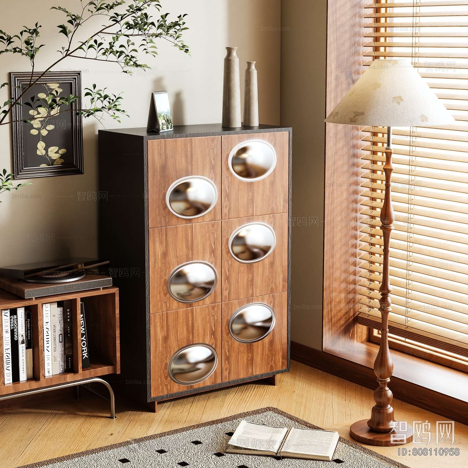 Wabi-sabi Style Side Cabinet/Entrance Cabinet