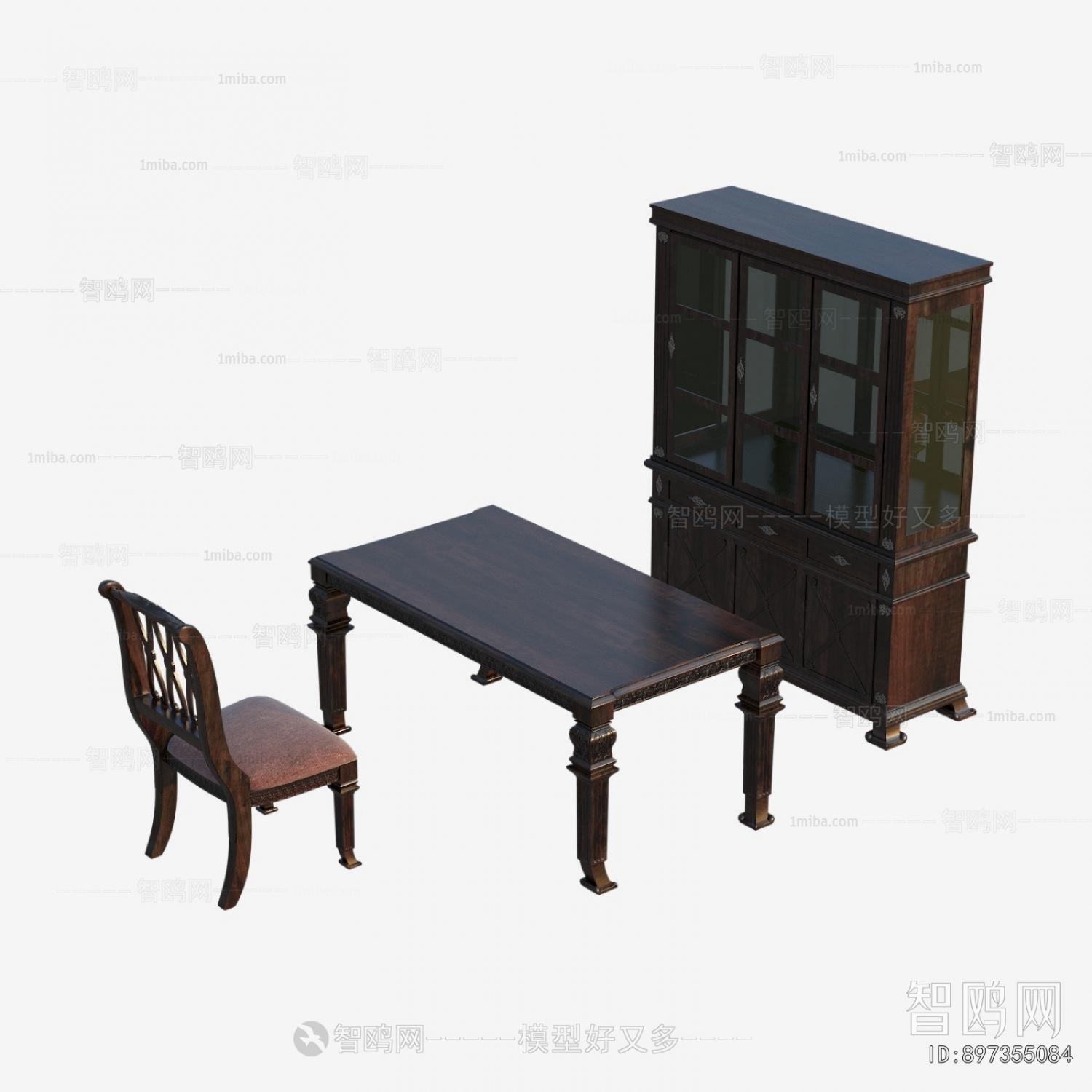 European Style Classical Style Computer Desk And Chair