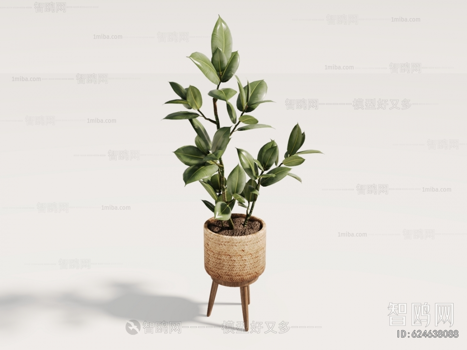 Wabi-sabi Style Ground Green Plant Potted Plants