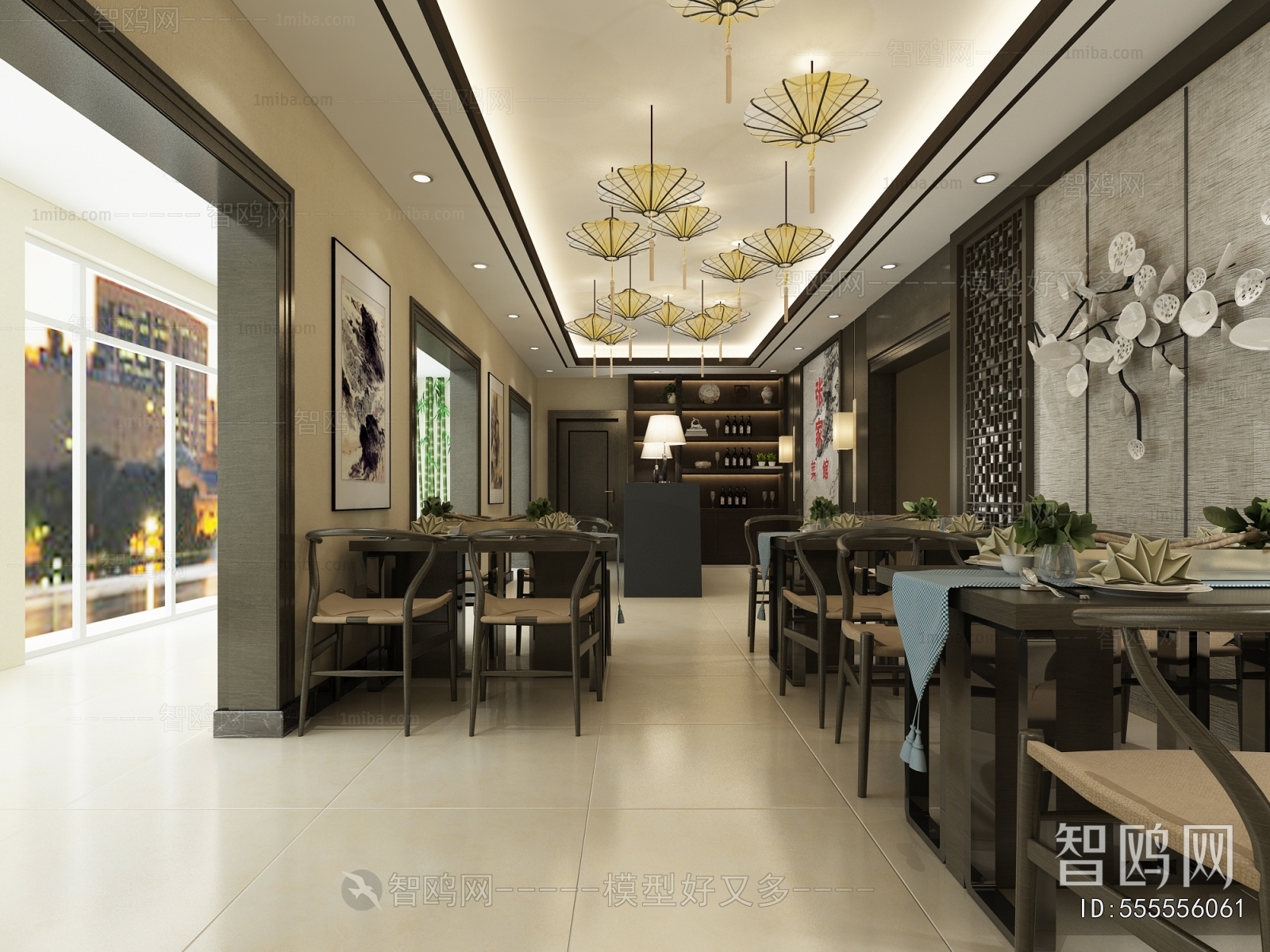 New Chinese Style Dining Room