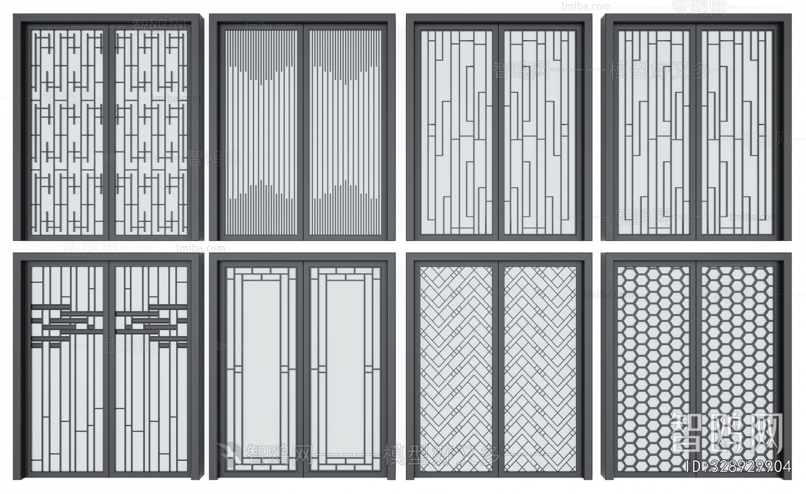 New Chinese Style Sliding Door