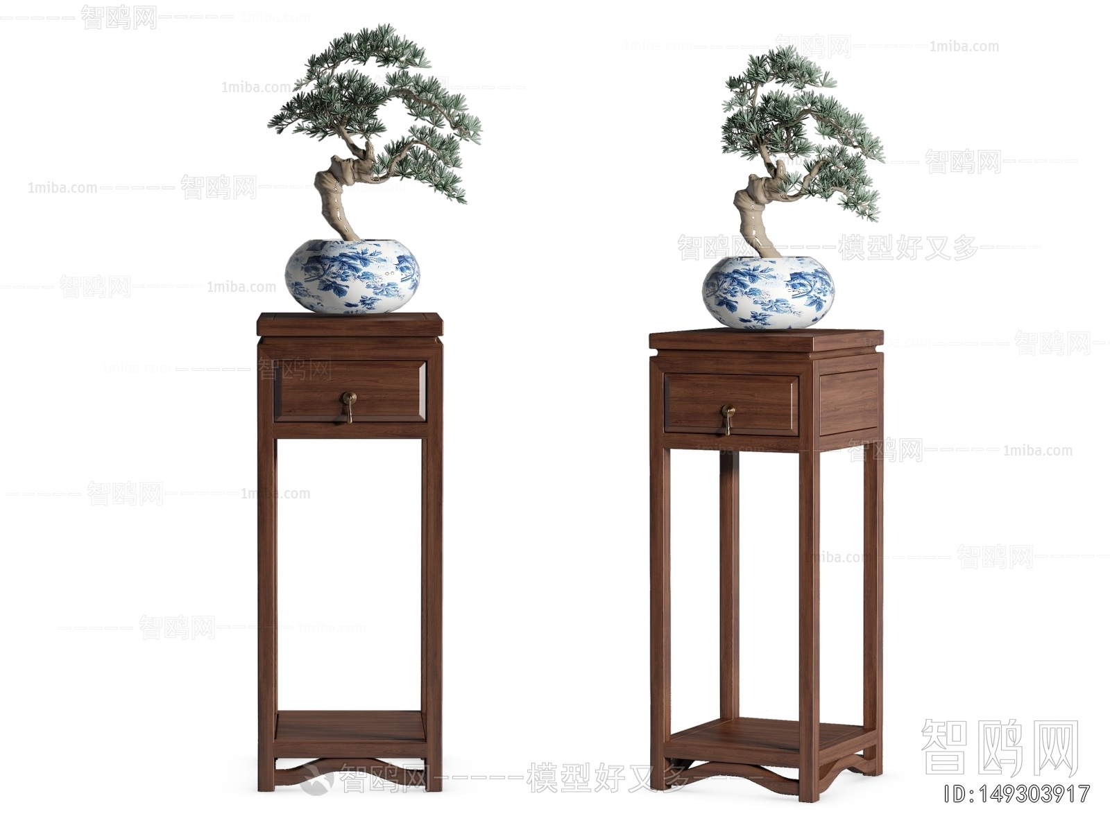 New Chinese Style Flower Shelf