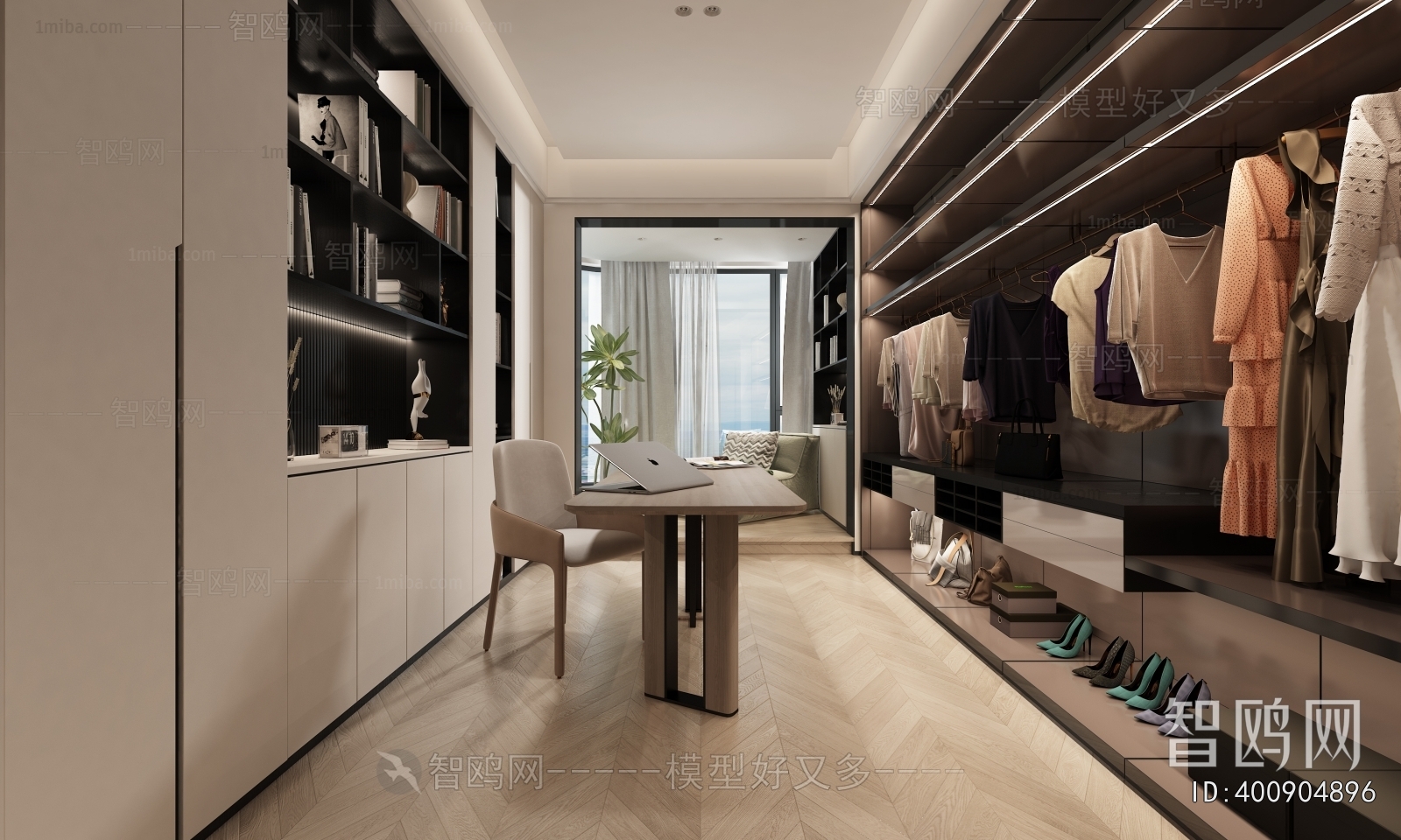 Modern Clothes Storage Area