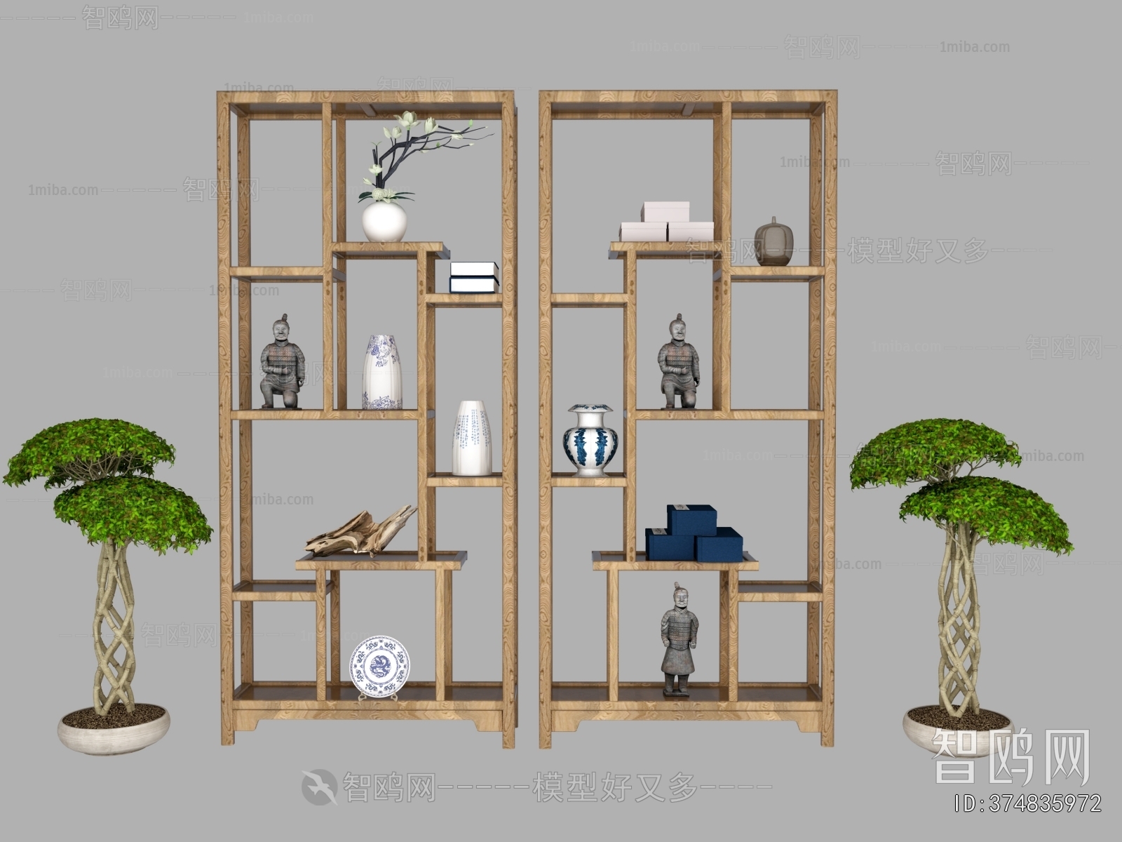 Wabi-sabi Style Shelving