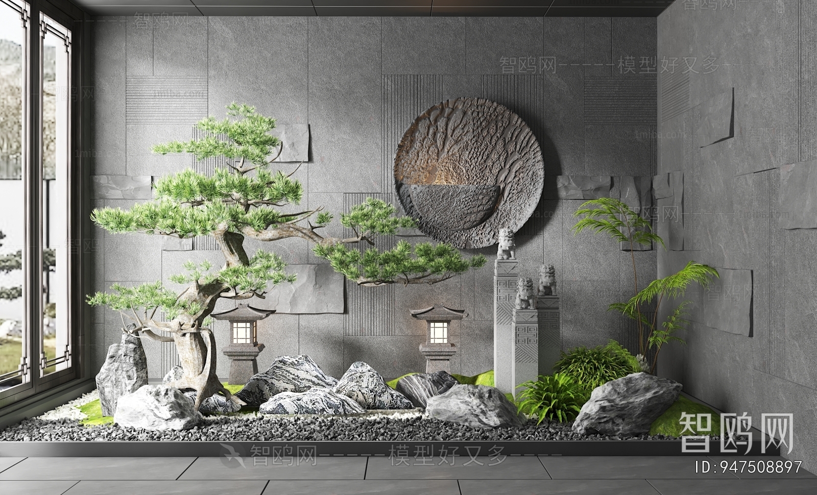 New Chinese Style Plant Landscaping