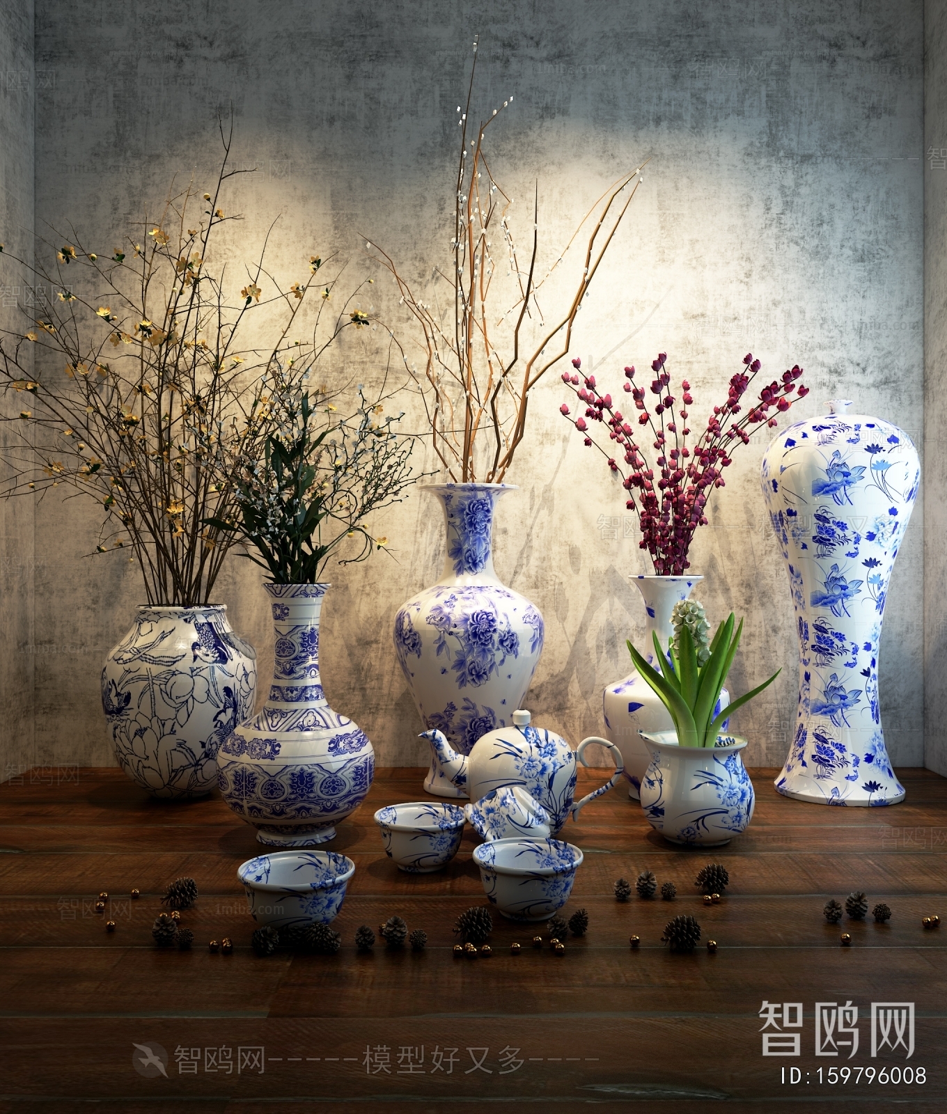 New Chinese Style Decorative Set