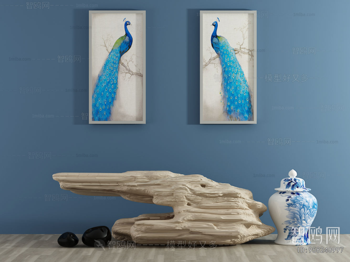 Modern New Chinese Style Decorative Set