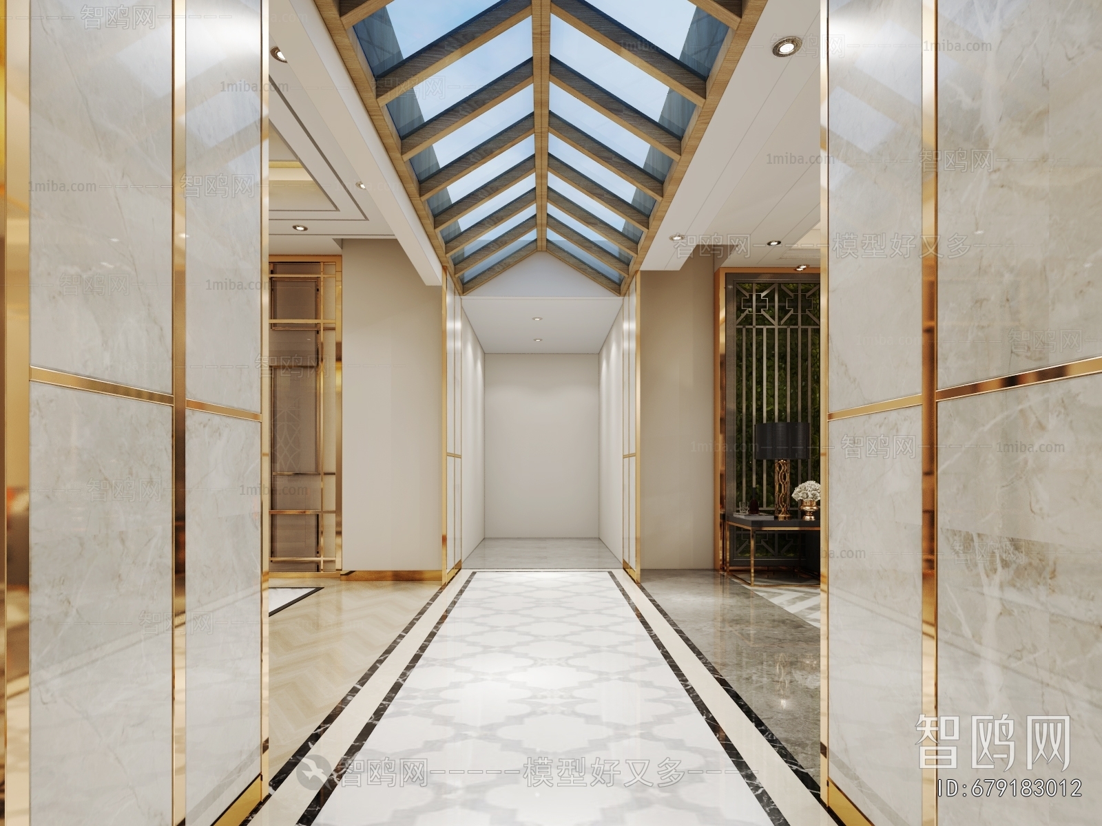 Modern Office Elevator Hall