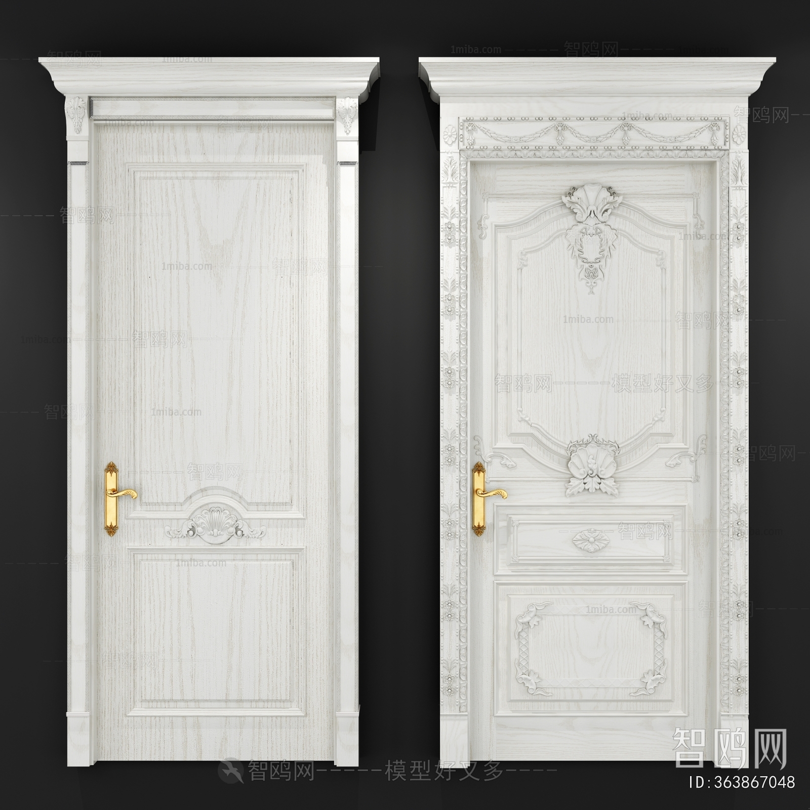 European Style Solid Wood Door