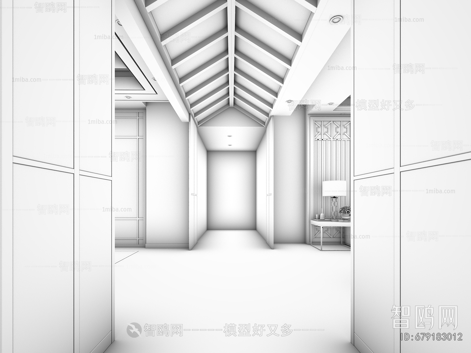 Modern Office Elevator Hall