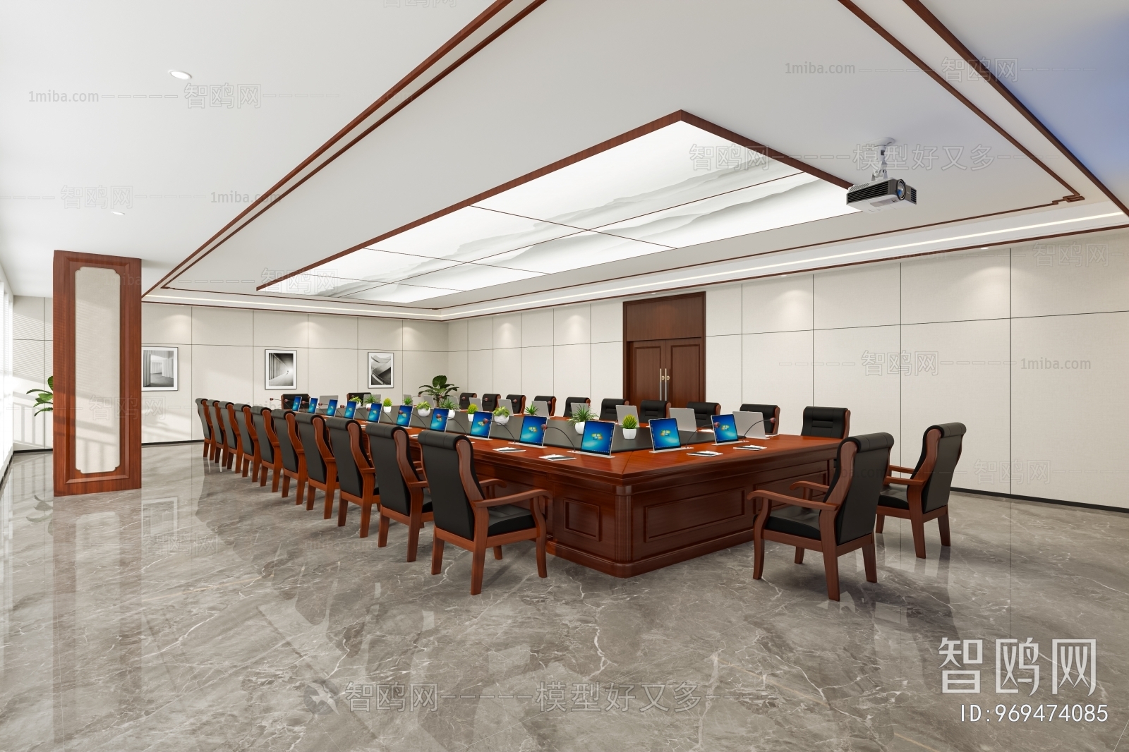 New Chinese Style Meeting Room