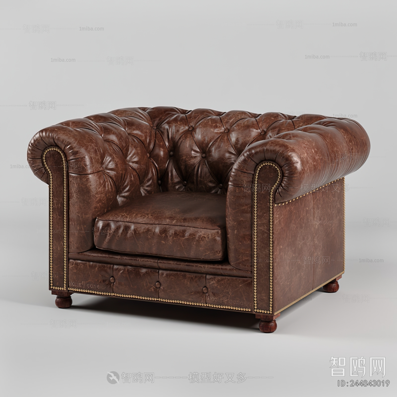 Simple European Style Single Sofa