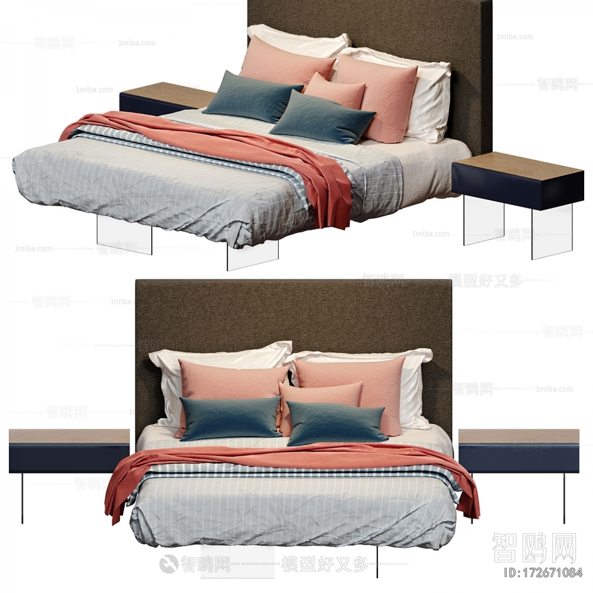 Modern Nordic Style Double Bed