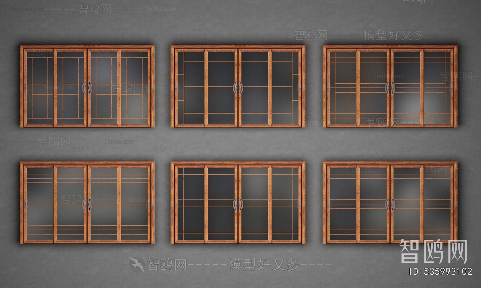 New Chinese Style Sliding Door