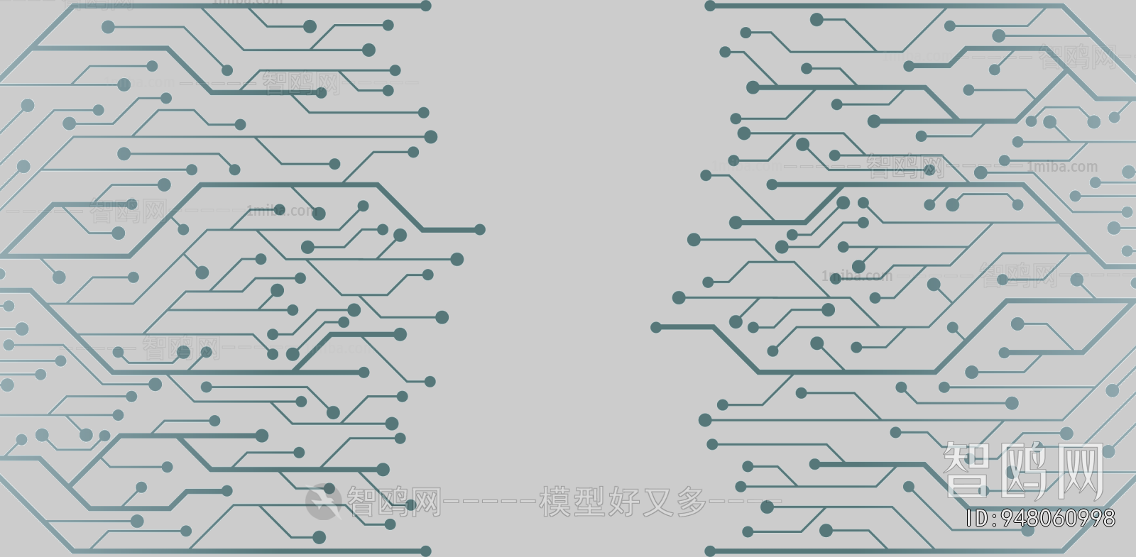 免抠科技背景点线图