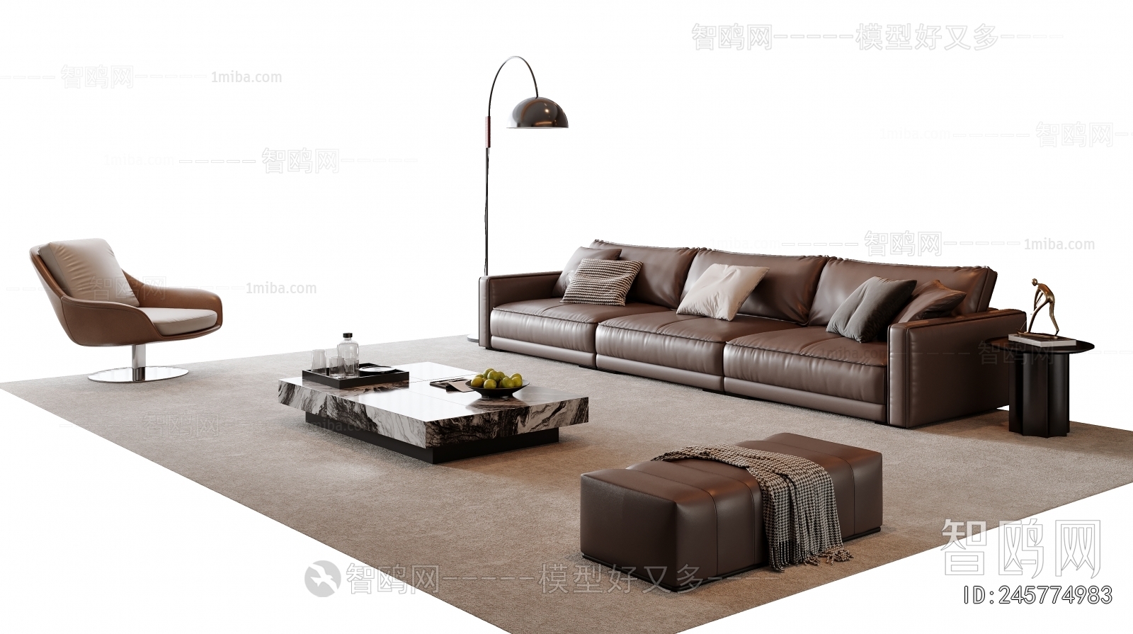 Modern Three-seat Sofa