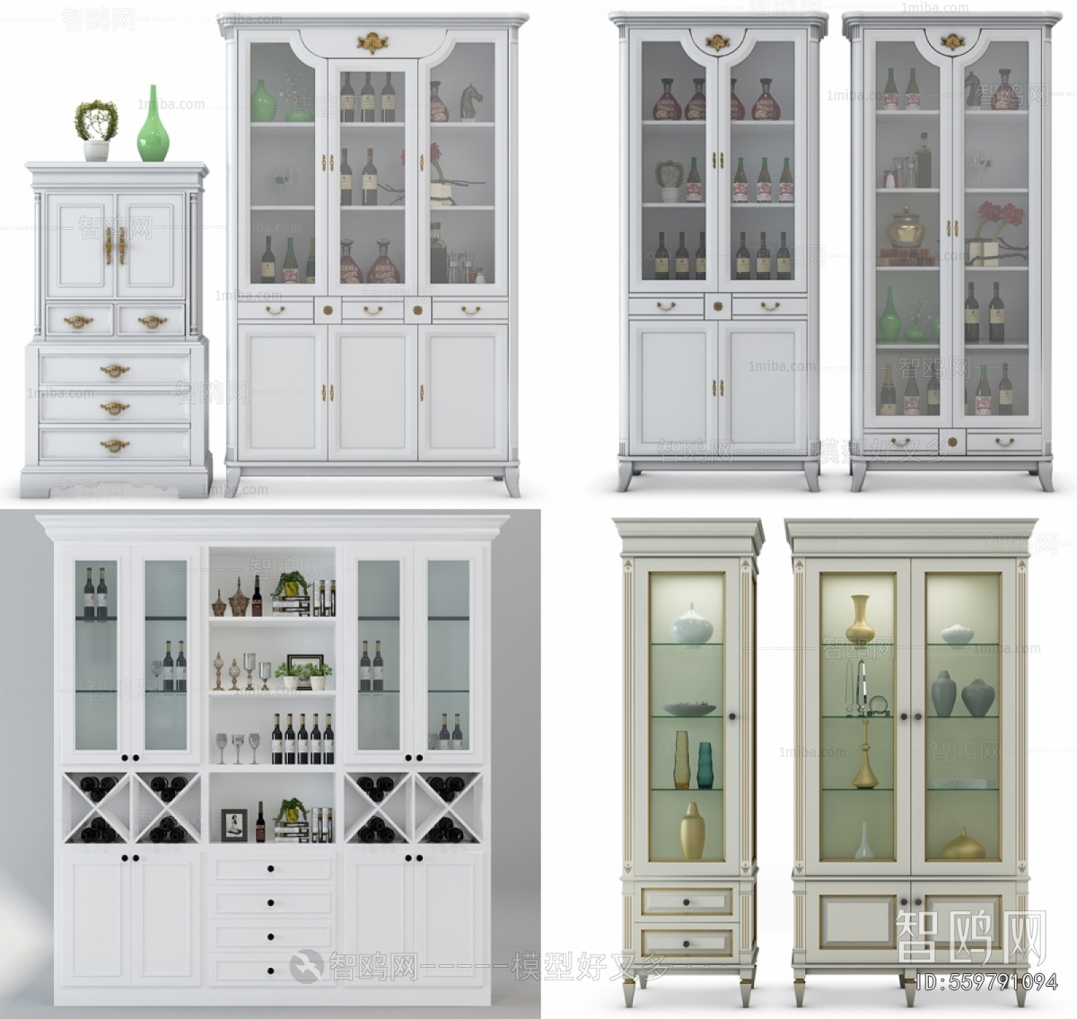 European Style Wine Cabinet