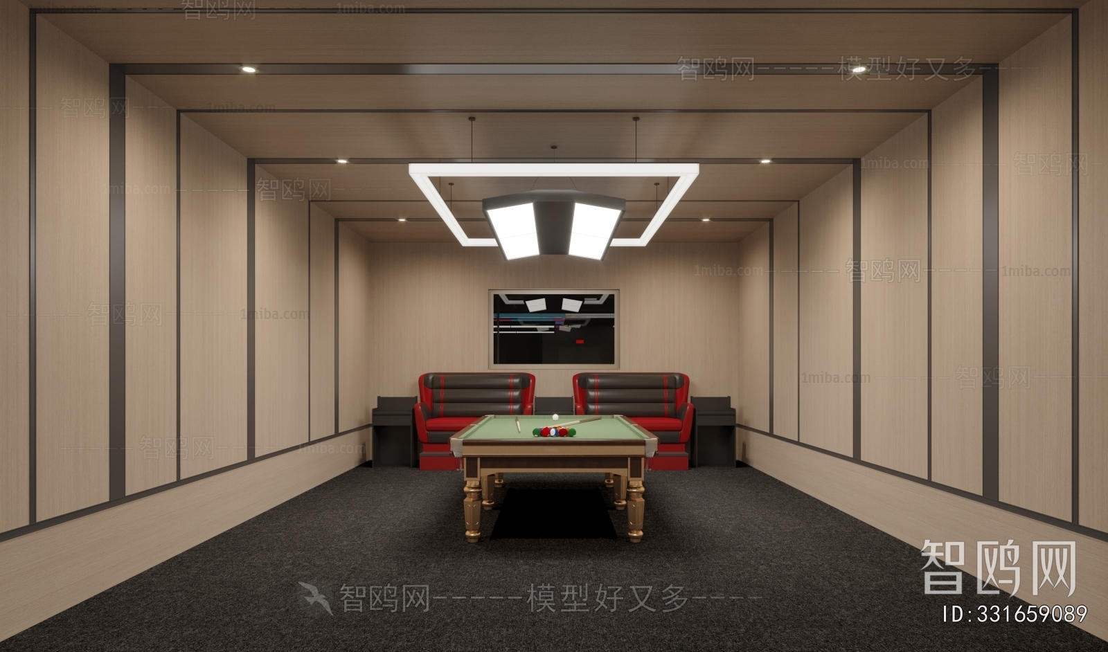 Modern Billiard Room